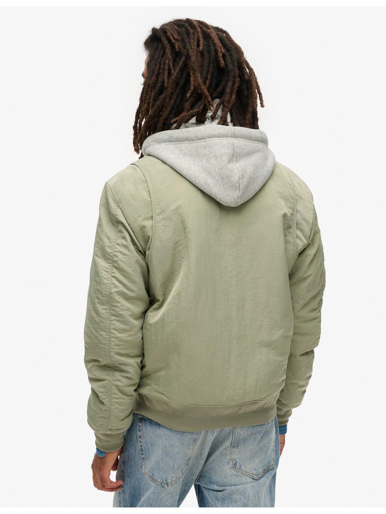Image 2 of 5 of Superdry Military Hooded Jacket - Green