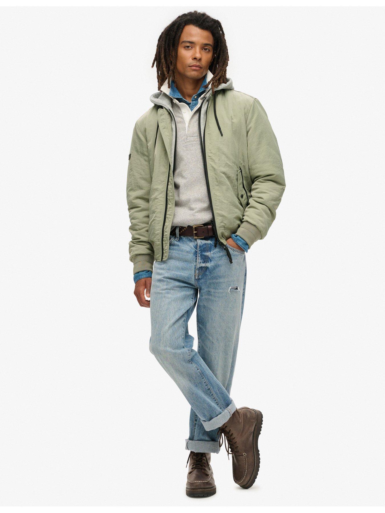 Image 3 of 5 of Superdry Military Hooded Jacket - Green