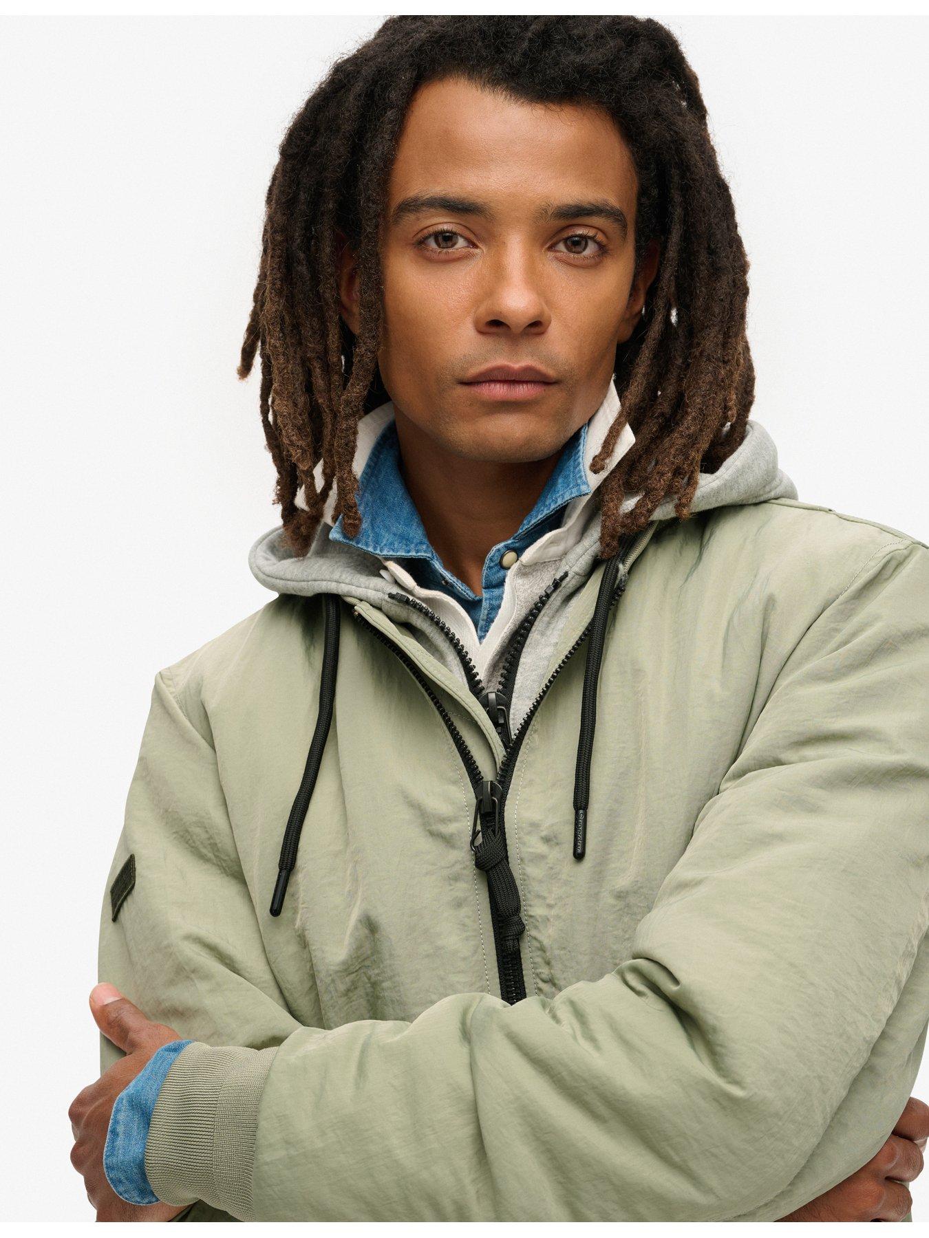 Image 4 of 5 of Superdry Military Hooded Jacket - Green
