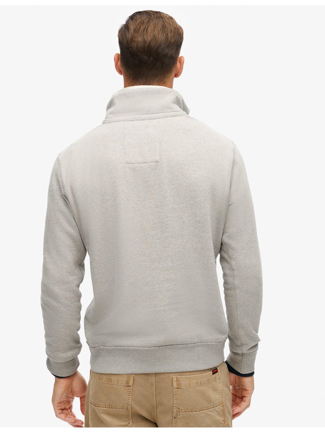 Image 2 of 5 of Superdry Vintage Athletic Quarter Zip Sweat - Grey