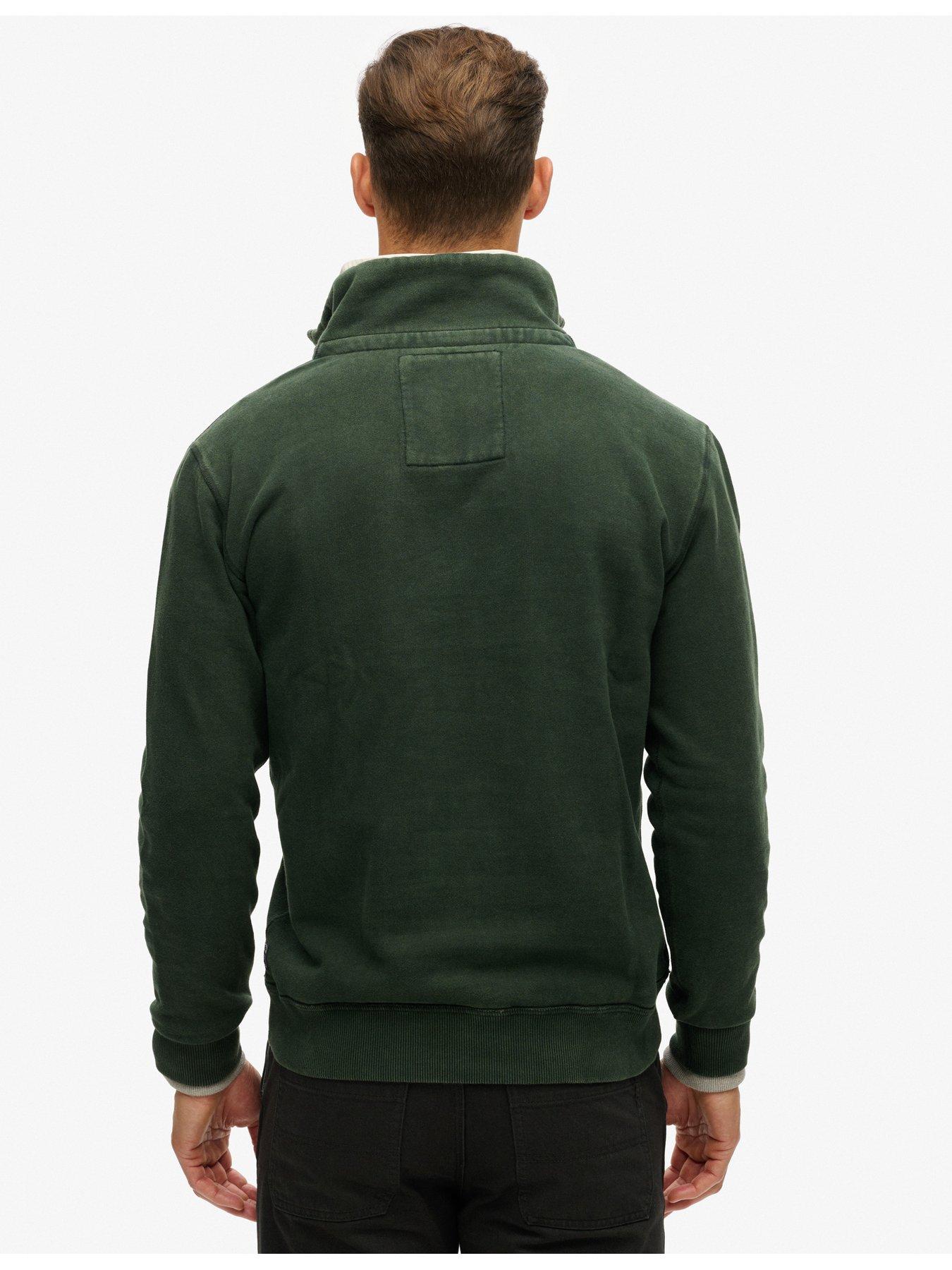 superdry-vintage-athletic-quarter-zip-sweat-dark-greenstillFront