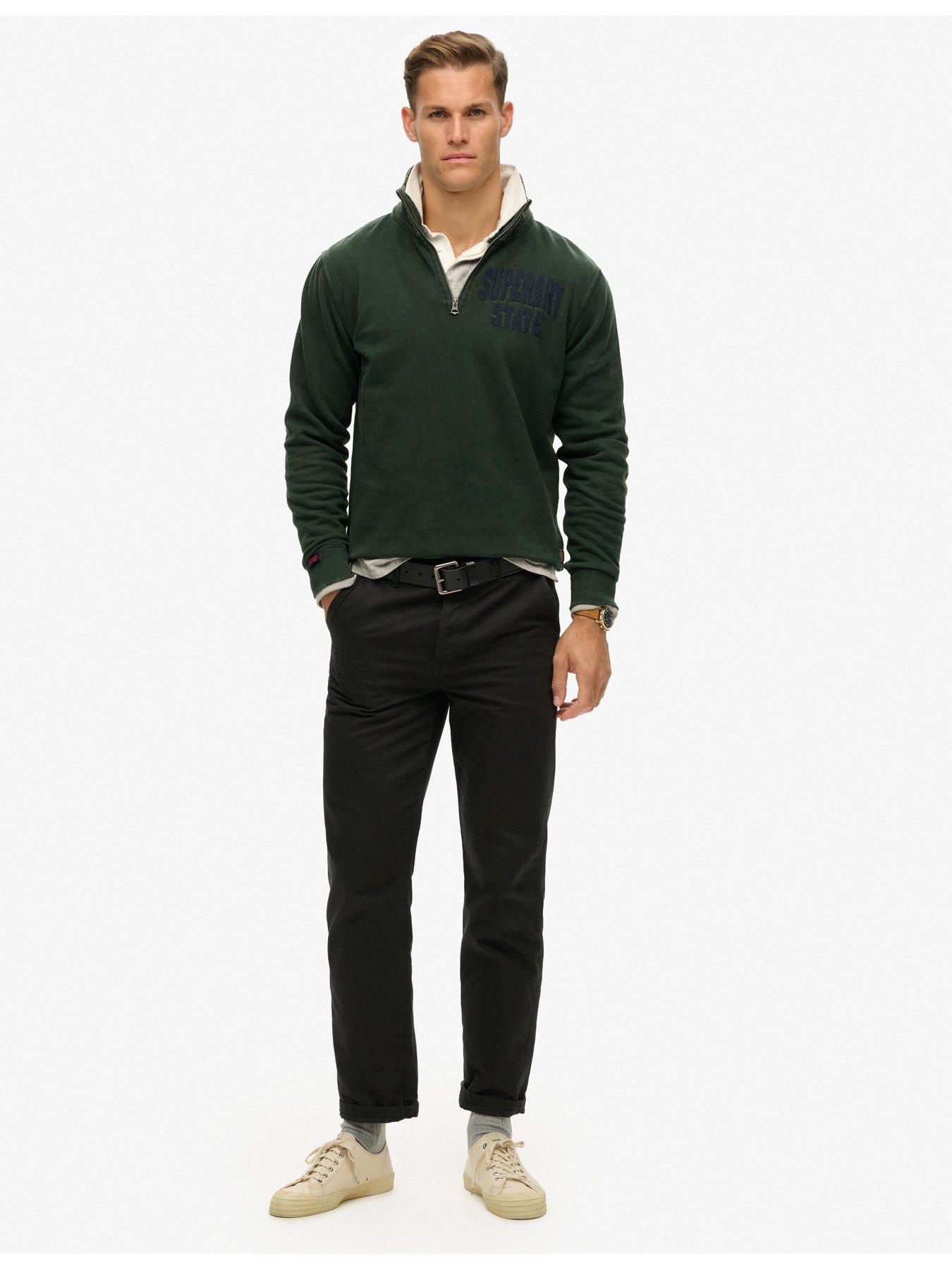 superdry-vintage-athletic-quarter-zip-sweat-dark-greenback