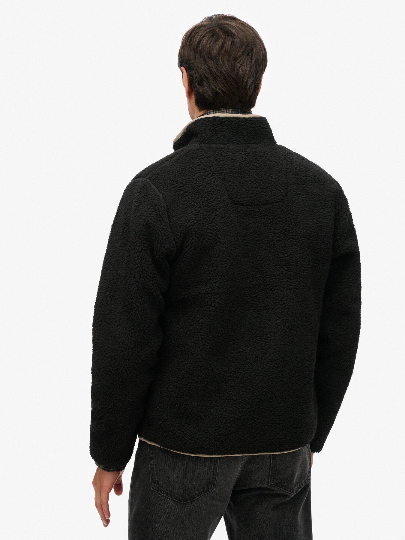 Image 2 of 6 of Superdry Outdoor Full Zip Fleece Jacket - Black