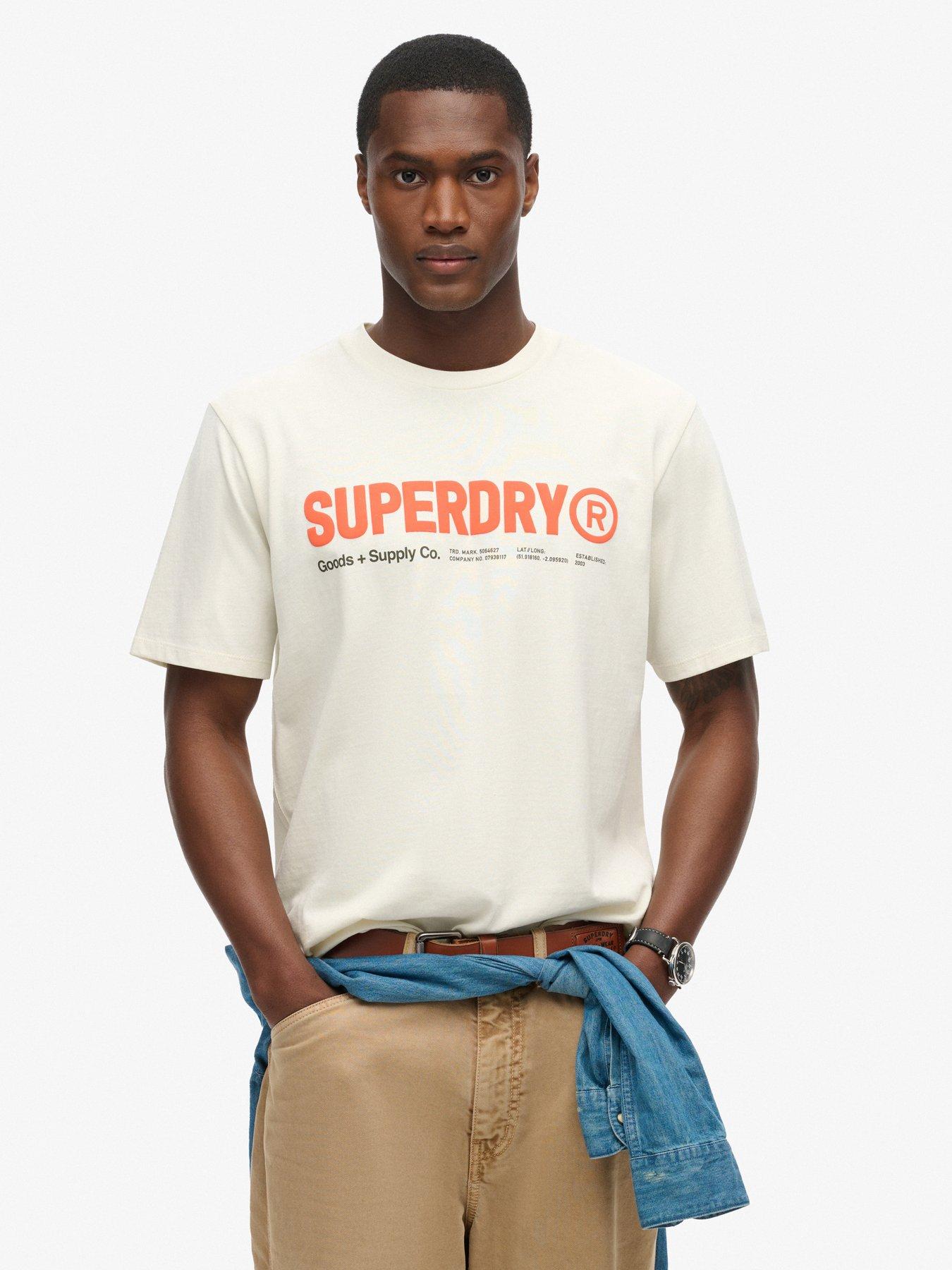 Image 1 of 5 of Superdry Utility Sport Logo Printed T-Shirt - Grey