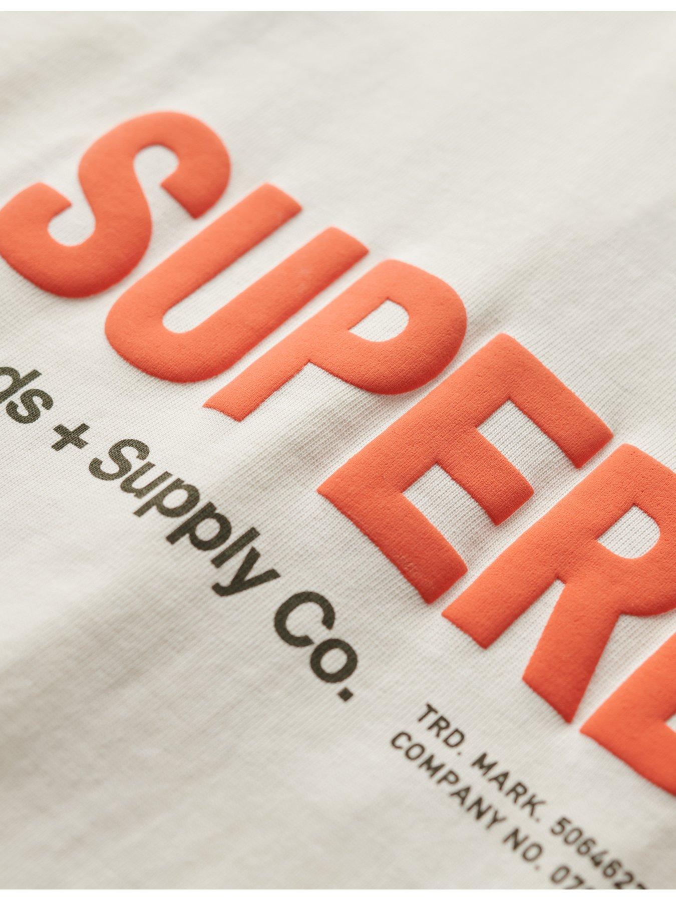 Image 5 of 5 of Superdry Utility Sport Logo Printed T-Shirt - Grey