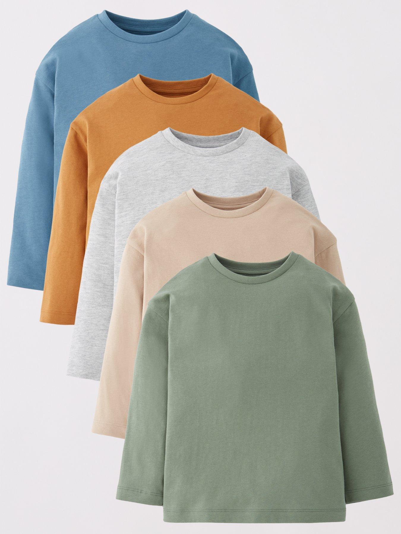 Image 1 of 5 of Mini V by Very Boys Long Sleeve 4 Pack T-shirts - Multi