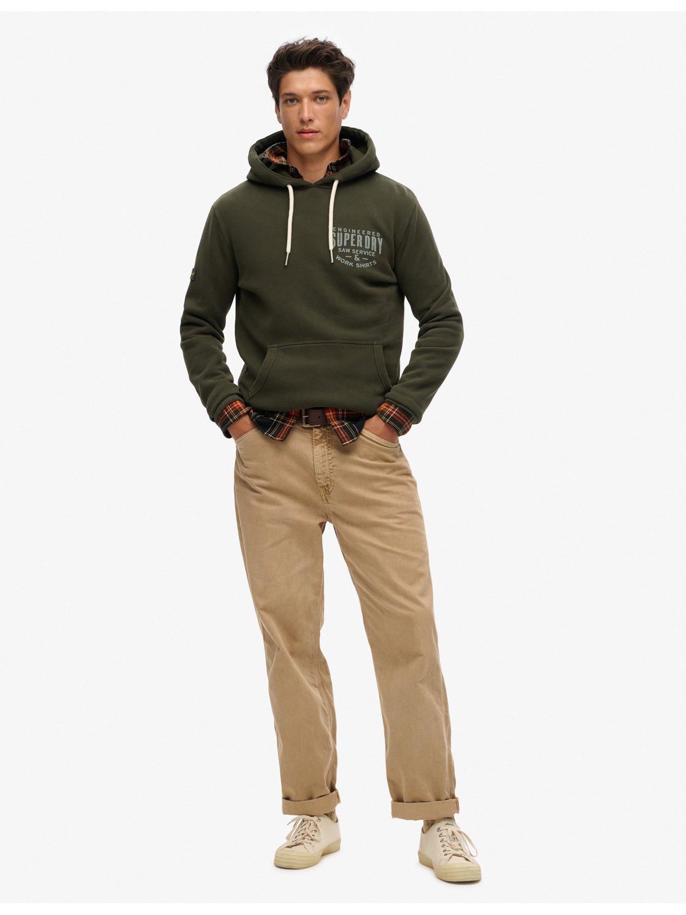 Image 3 of 5 of Superdry Machine Goods Graphic Hoodie - Green
