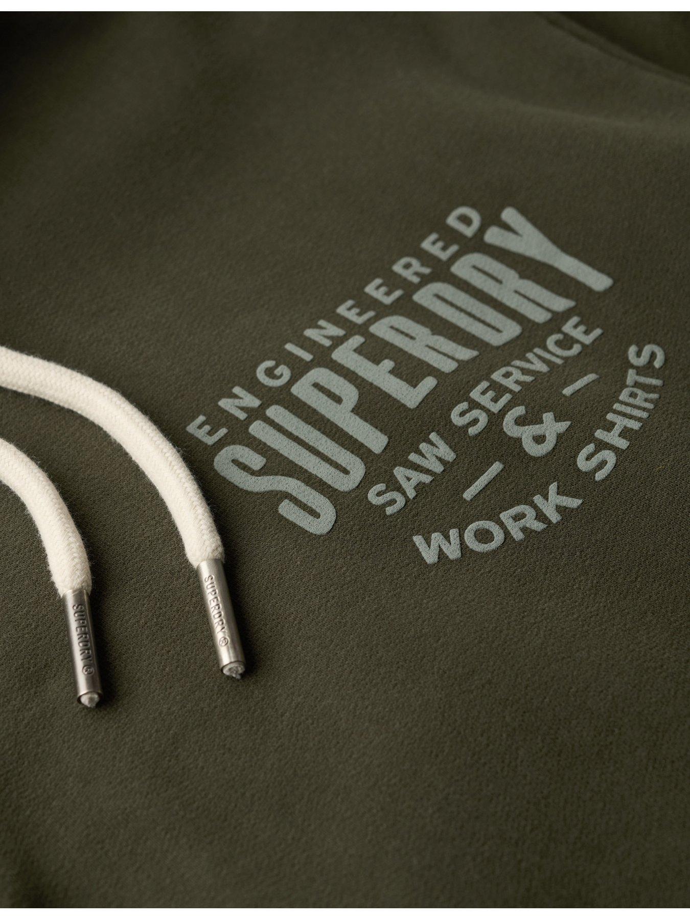 Image 5 of 5 of Superdry Machine Goods Graphic Hoodie - Green