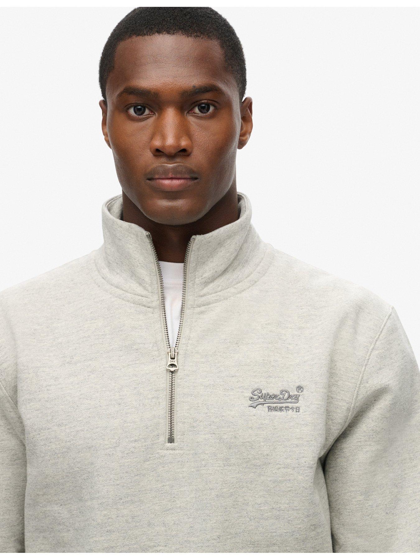 superdry-essential-logo-half-zip-sweat-greyoutfit