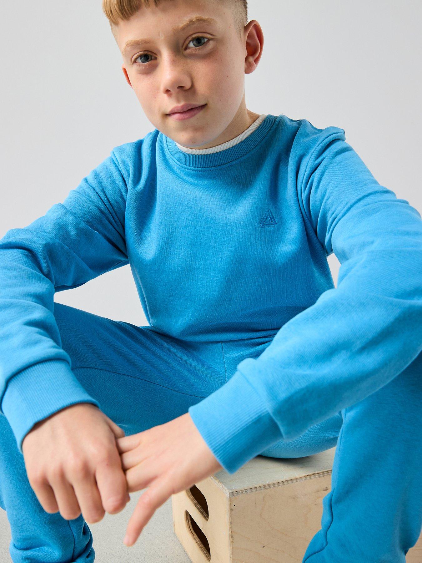 Image 4 of 6 of V by Very Sweat And Jogger Set - Blue