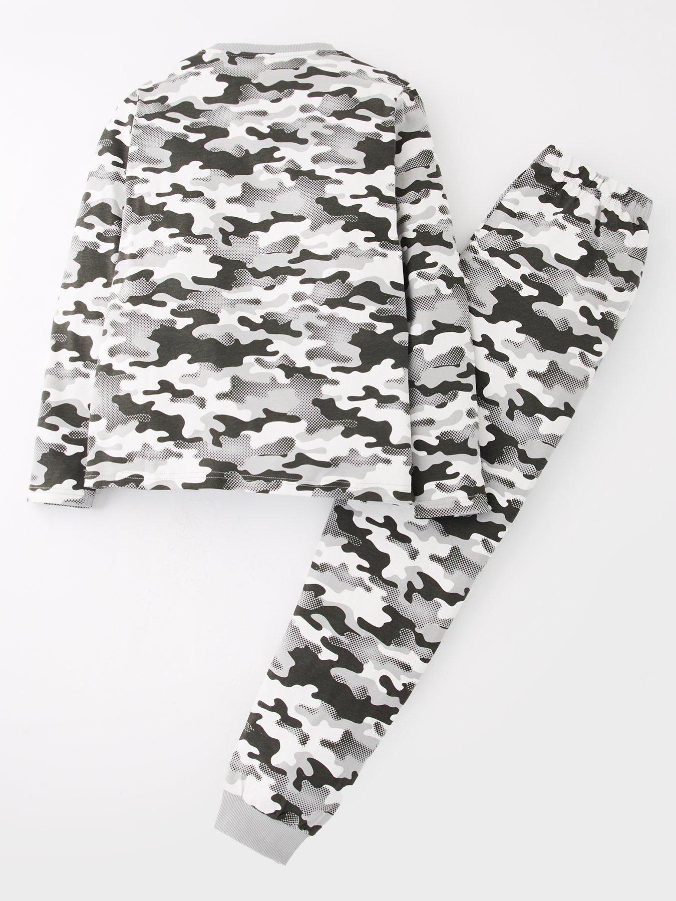 Image 2 of 4 of The Very Collection Boys Camo Print Pyjamas - Multi