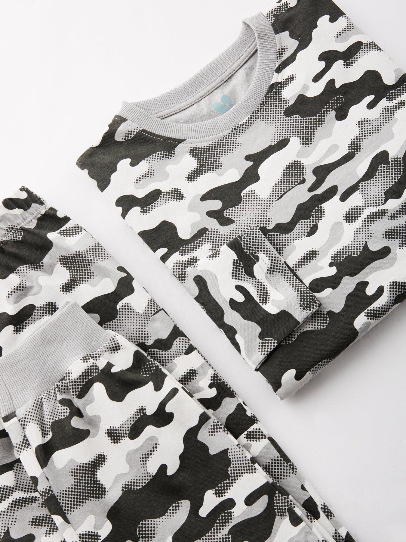 Image 4 of 4 of The Very Collection Boys Camo Print Pyjamas - Multi