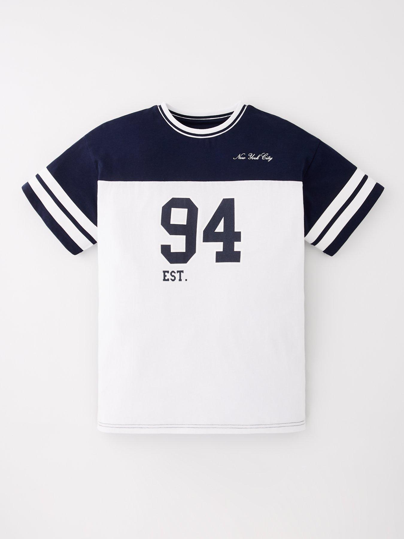 V by Very Boys Varsity T-shirt - White