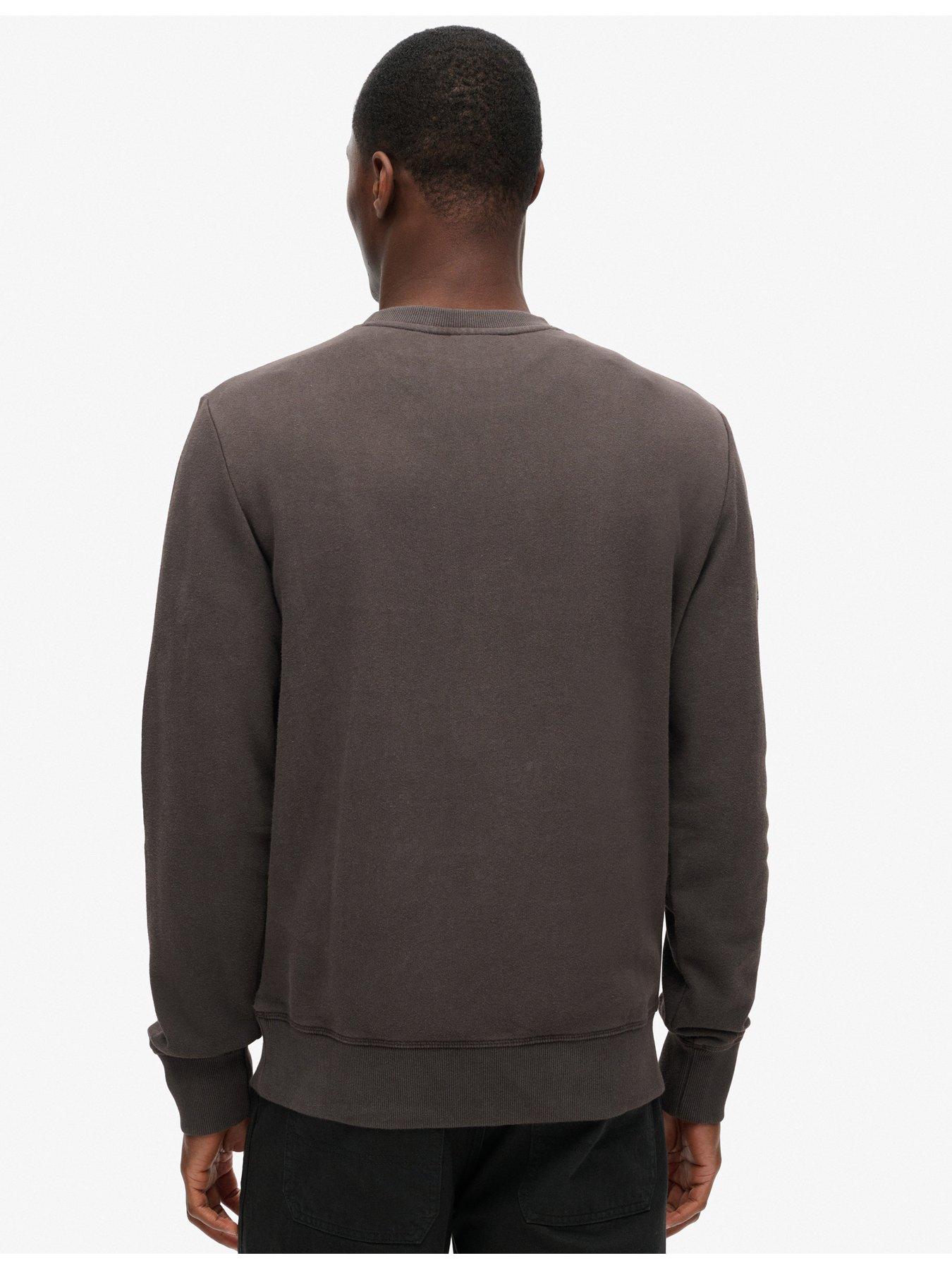 Image 2 of 5 of Superdry Workwear Applique Crew Sweat Top - Black