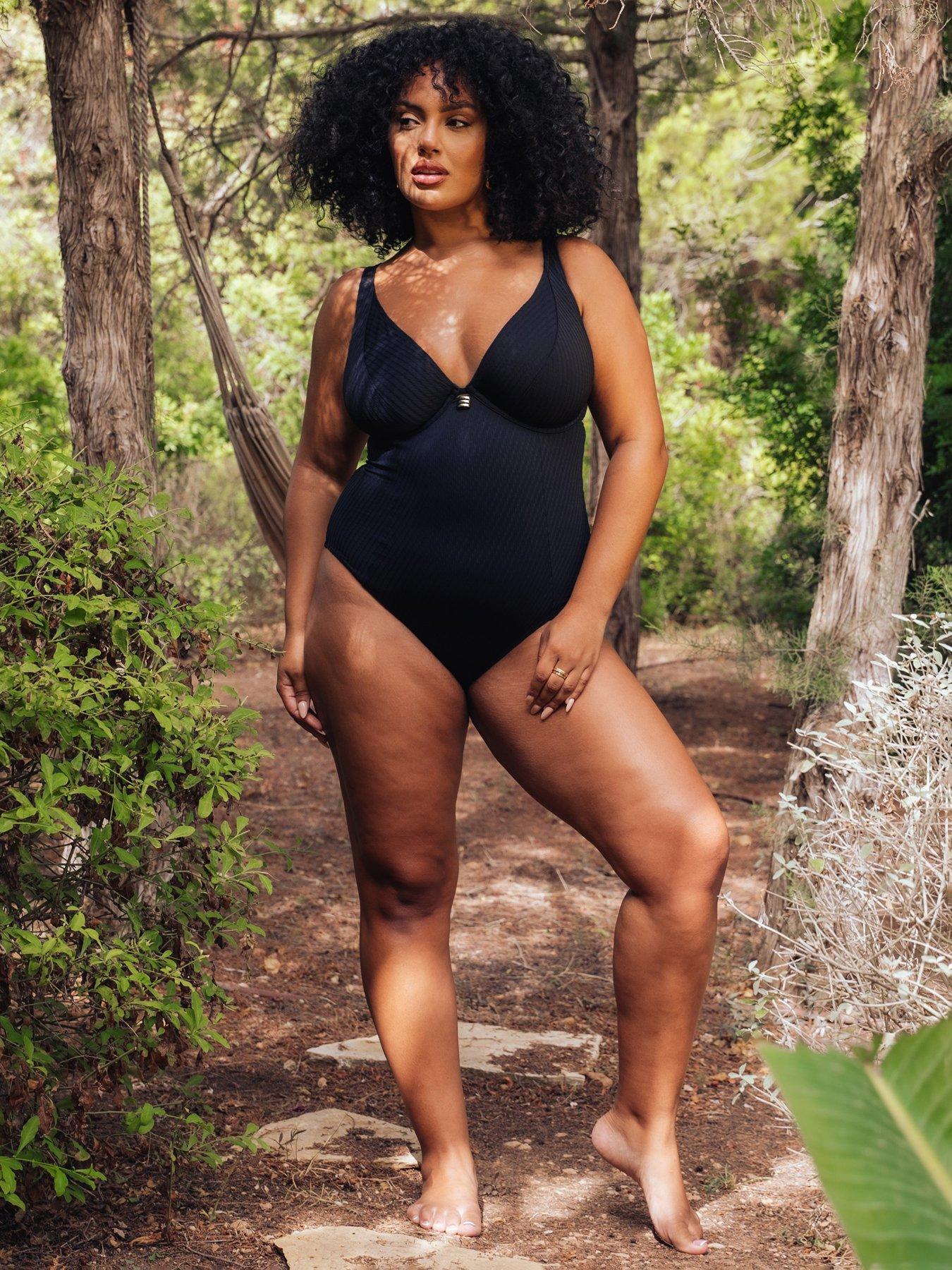 Curvy Kate Curvy Kate Jet Set Multiway Plunge Swimsuit - Black