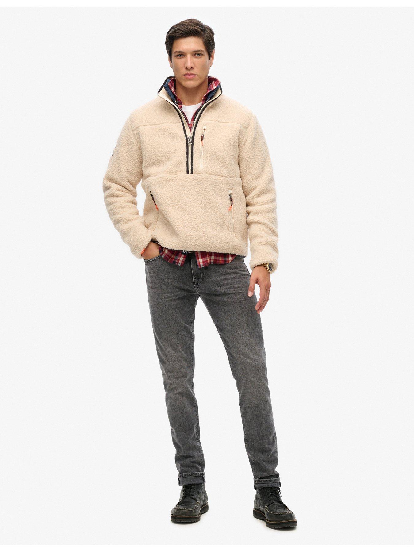 superdry-outdoor-half-zip-fleece-jacket-beigeback