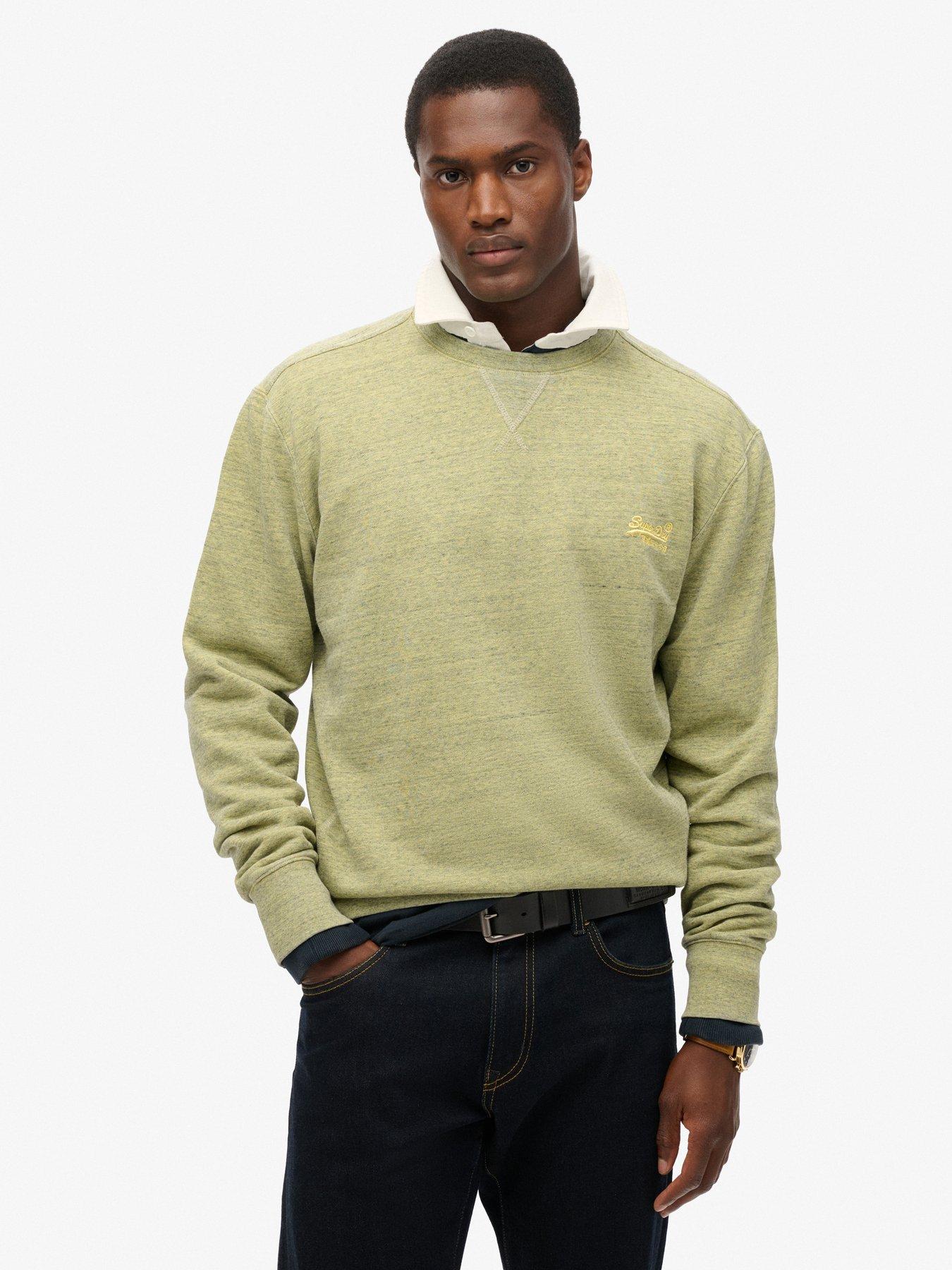 Image 1 of 5 of Superdry Crew Sweatshirt - Yellow