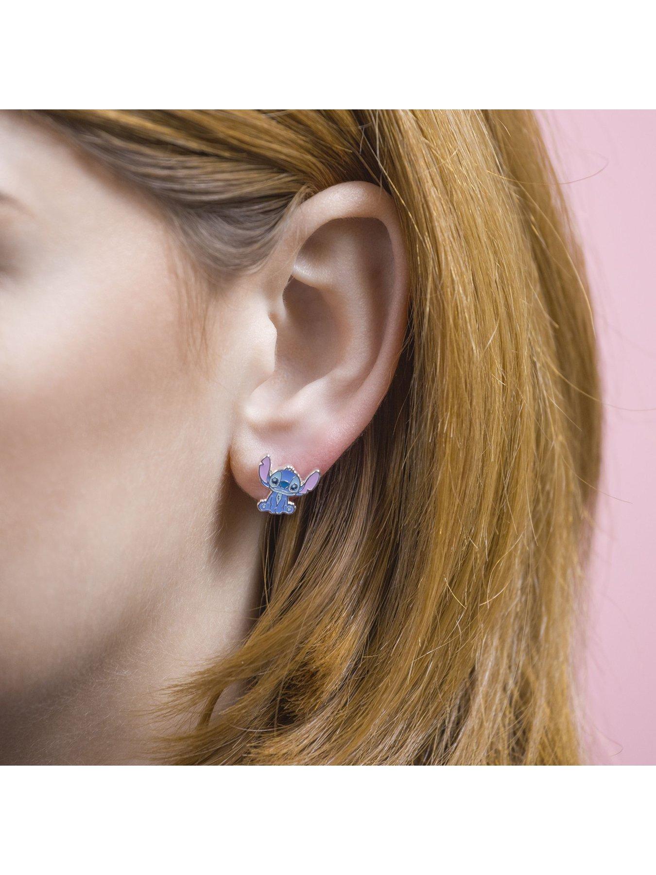 Image 2 of 3 of Disney Stitch Enamel Stud Earrings
