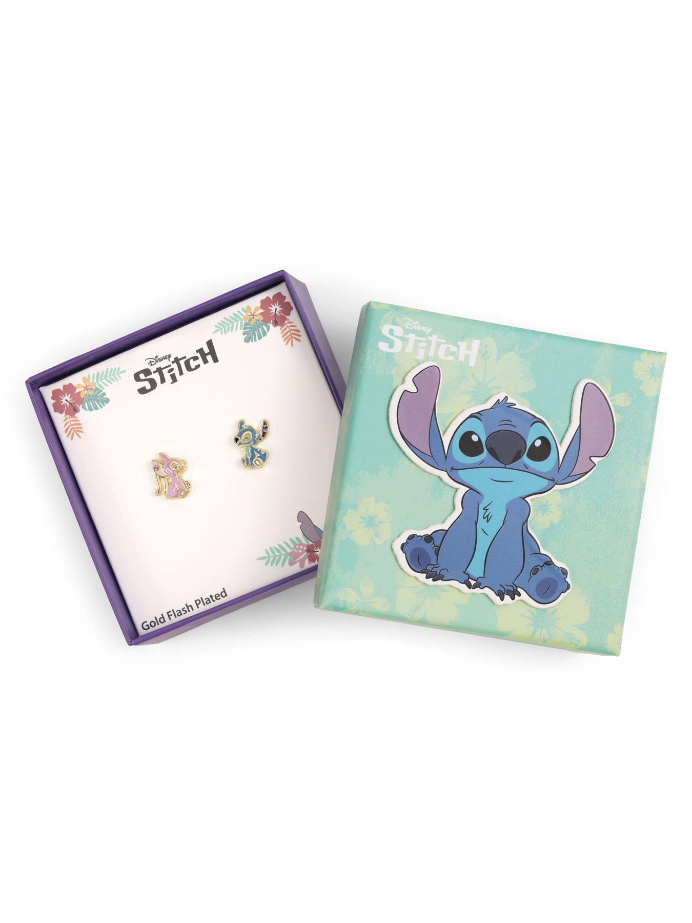 Image 4 of 4 of Disney Stitch & Angel Mismatch Stud Earrings