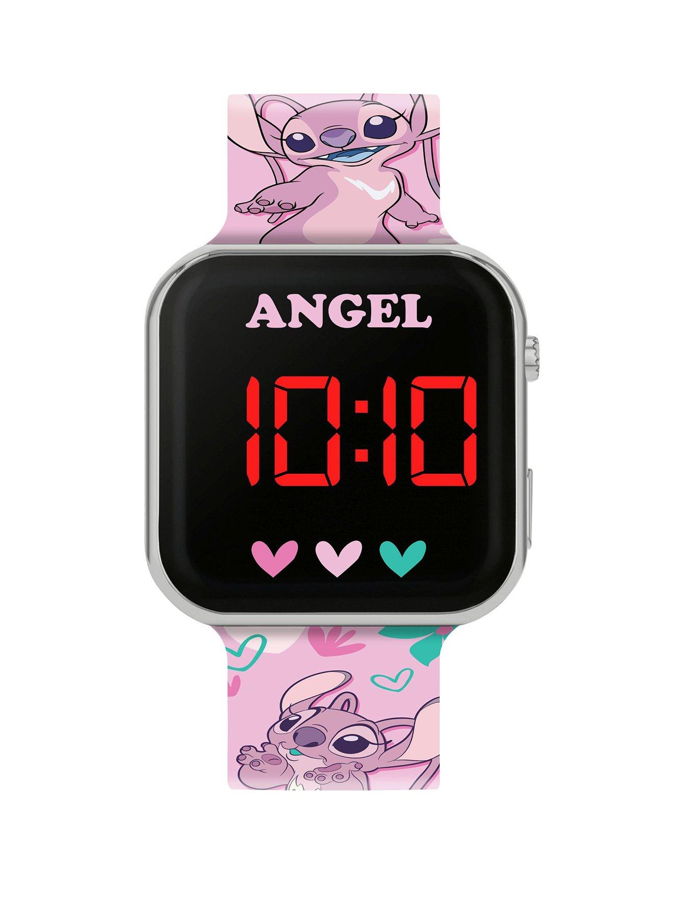 Image of Disney Disney Angel Pink Printed LED Watch