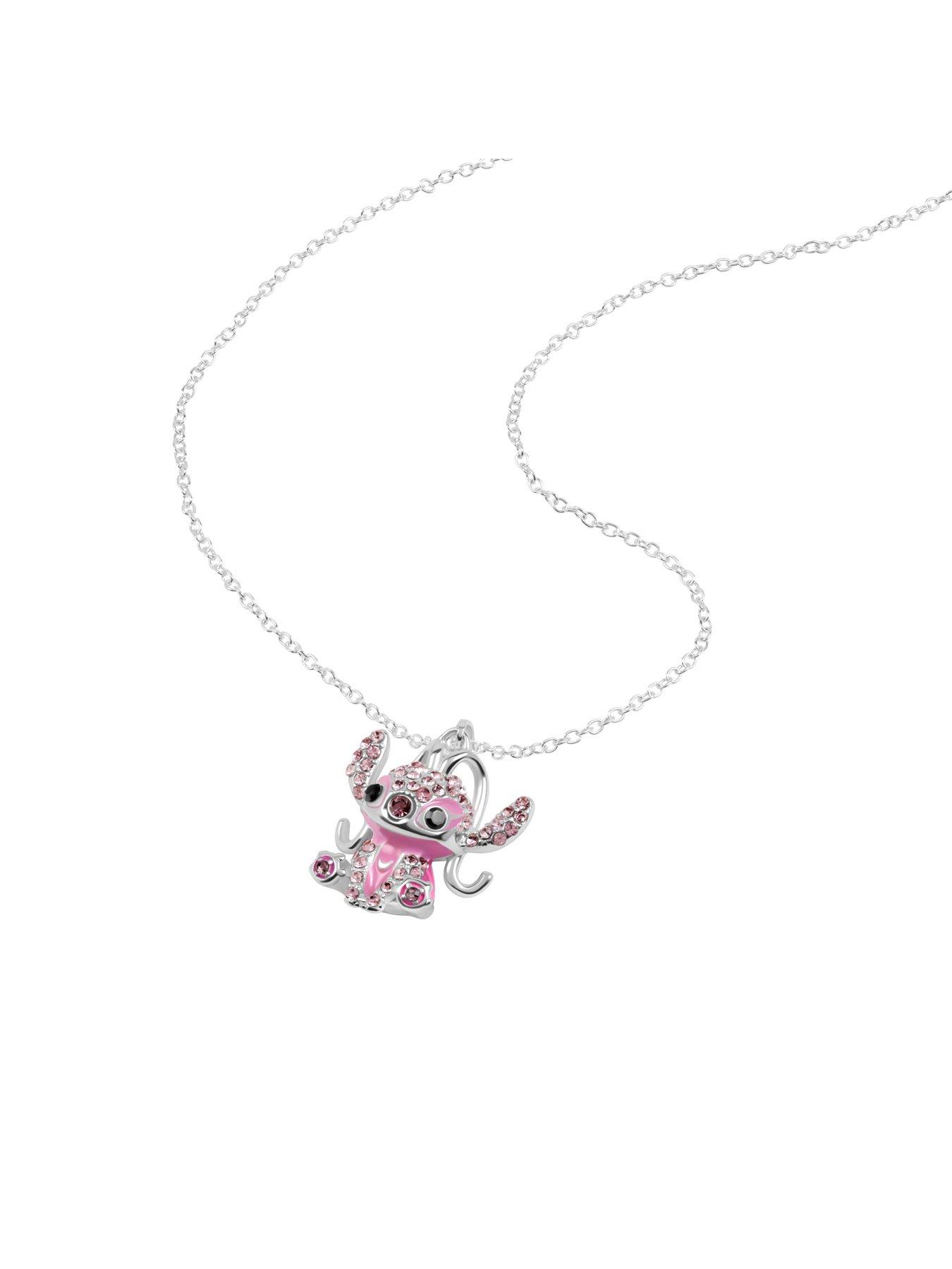 Image 2 of 3 of Disney Angel Stone Set Pendant Necklace