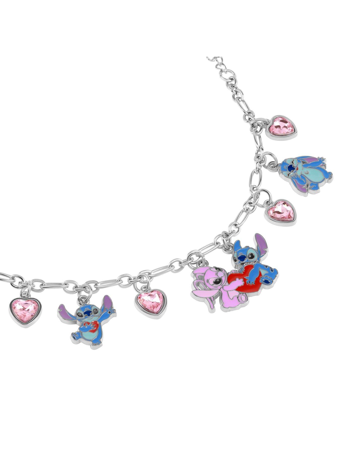 Image 2 of 3 of Disney Stitch &amp; Angel Charm Bracelet