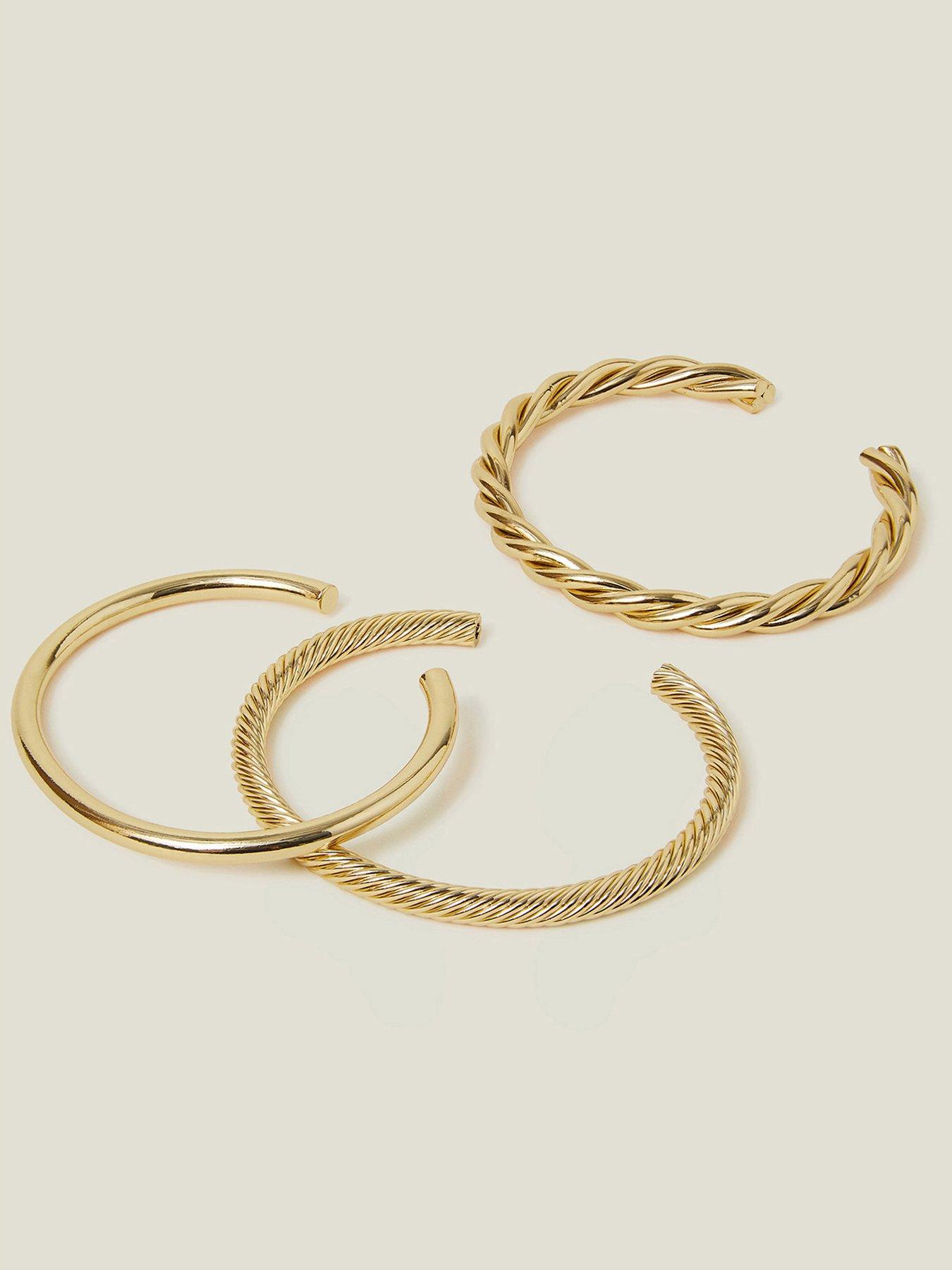 Image 3 of 3 of Accessorize 3-pack Twisted Bangles