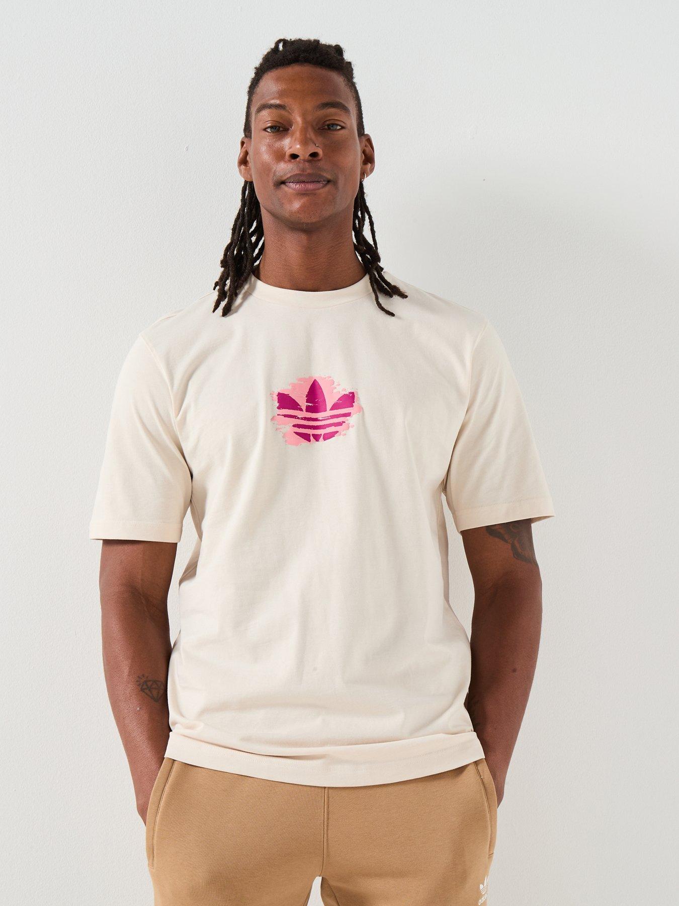 adidas Originals Mens Graphic Logo T-Shirt - Off White