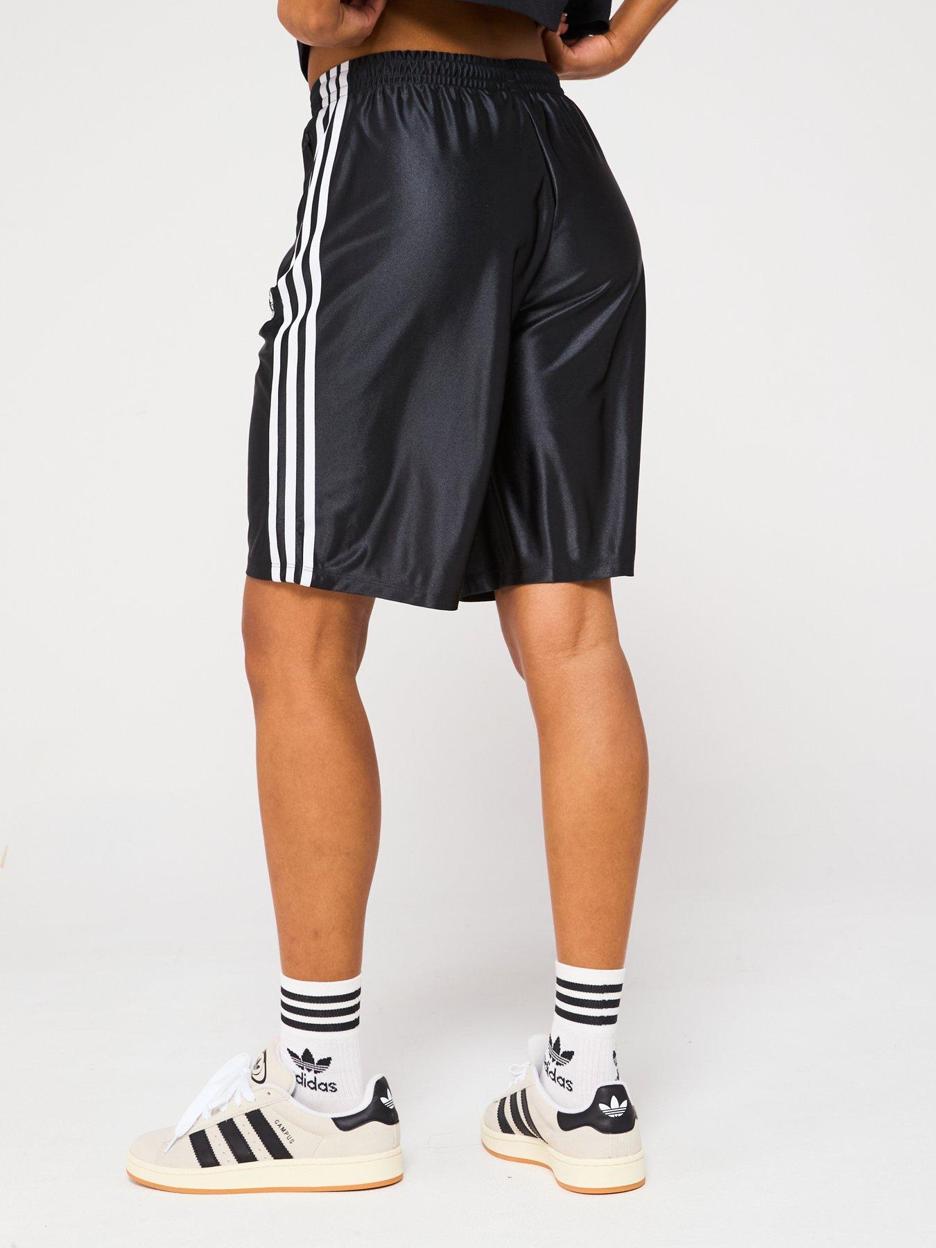 Image 2 of 5 of adidas Originals Women's Adicolor Firebird Long Shorts - Black