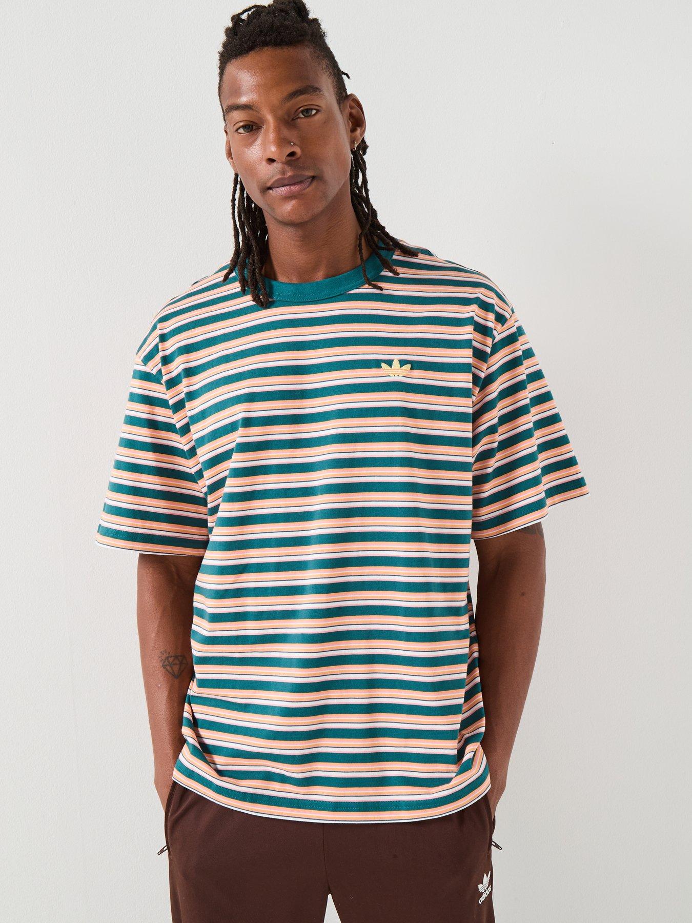 adidas Originals Mens Stripe T-Shirt - Multi