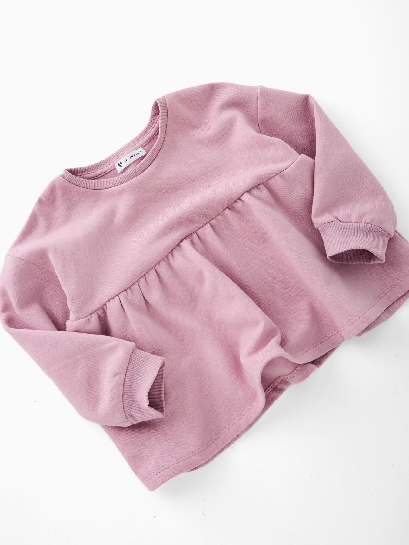 Image 5 of 5 of Mini V by Very Girls Peplum Hem Sweat And Legging Set - Multi