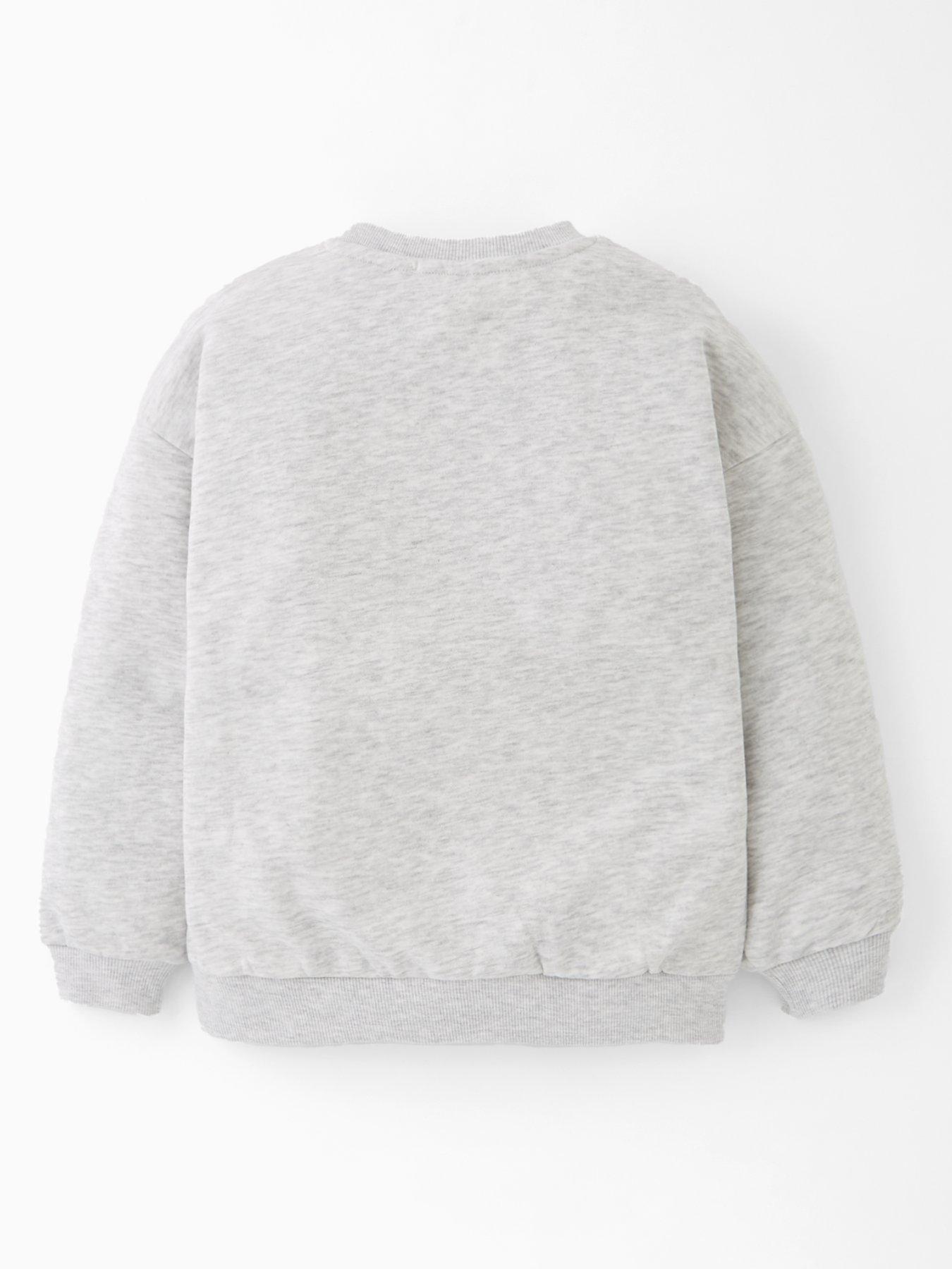 Image 2 of 4 of The Very Collection Girls Oversized Floral Sweat - Multi