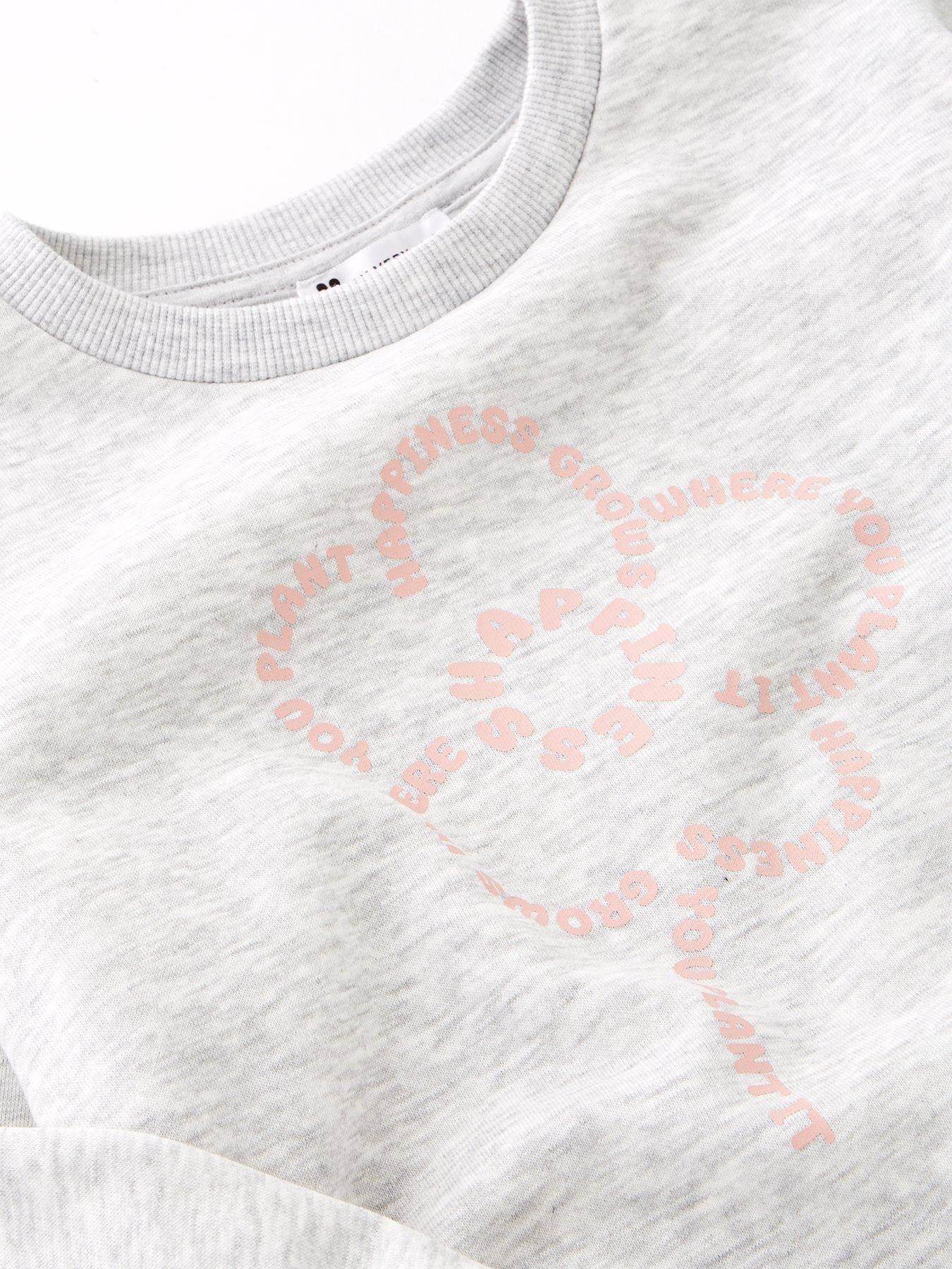 Image 3 of 4 of The Very Collection Girls Oversized Floral Sweat - Multi
