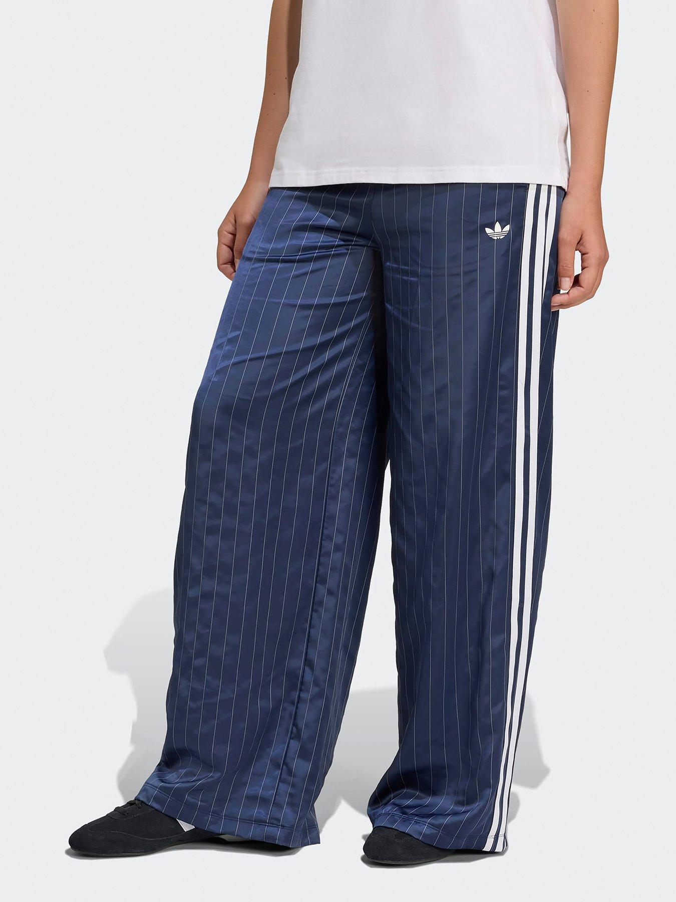 undefined Womens Soccer Summer Satin Wide Leg Pants - Navy - Blue