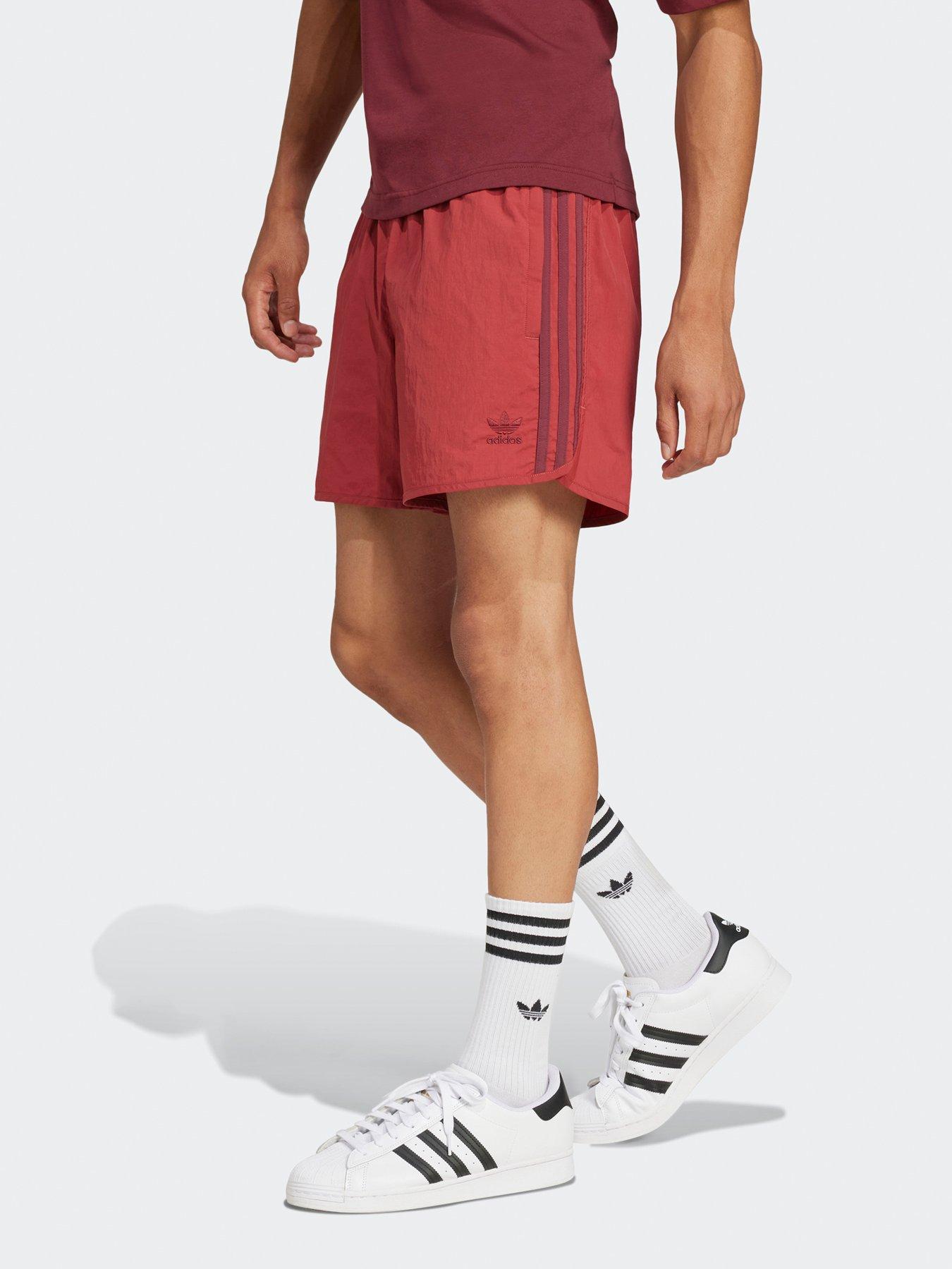 Image of adidas Originals Men's Adicolor Classics Sprinter Shorts - Red