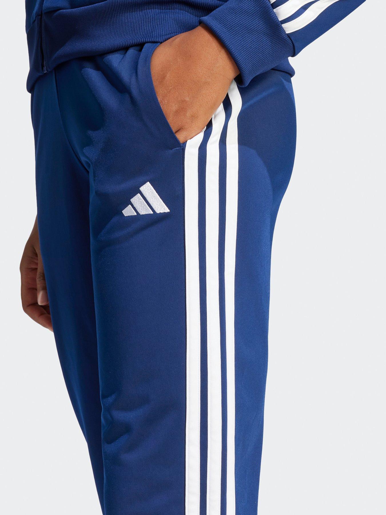 adidas-sportswear-womens-essentials-3-stripes-tracksuit-bluedetail