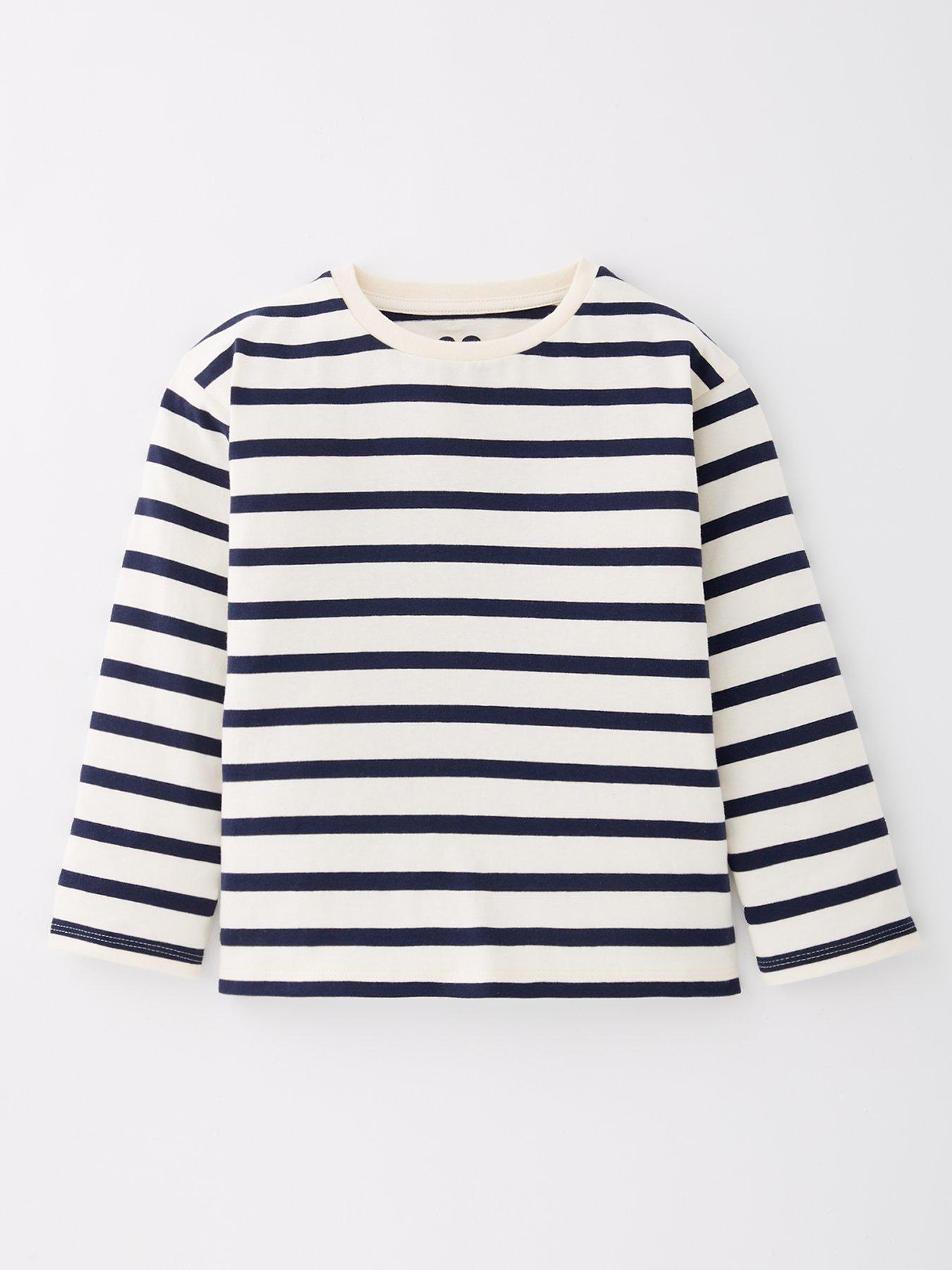 the-very-collection-girls-stripe-long-sleeve-t-shirt-navyfront