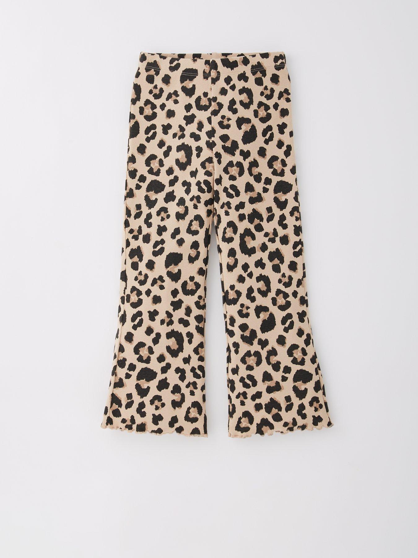Image 6 of 6 of The Very Collection Girls Leopard Print Leggings - Multi