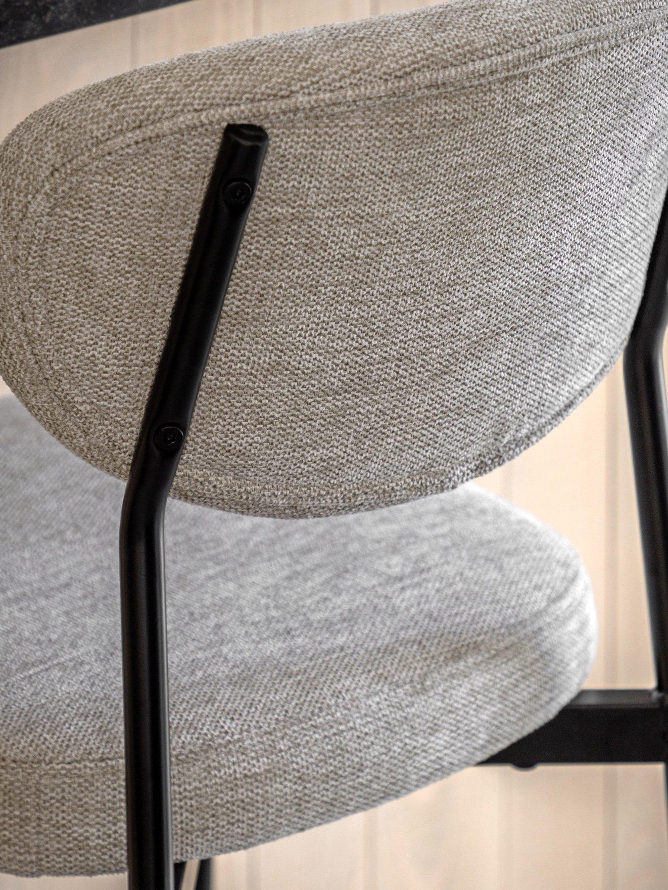Image 6 of 7 of Gallery Direct Set of 2 Kara Natural Bar Stools
