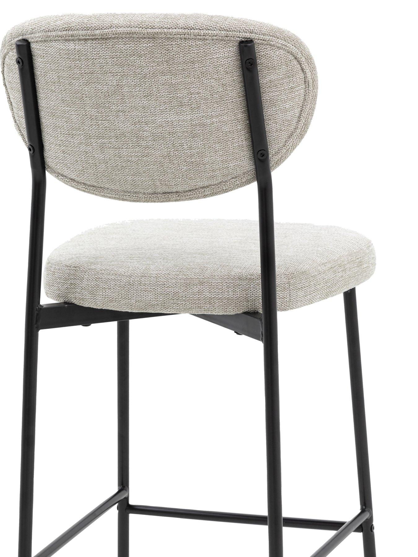 Image 7 of 7 of Gallery Direct Set of 2 Kara Natural Bar Stools