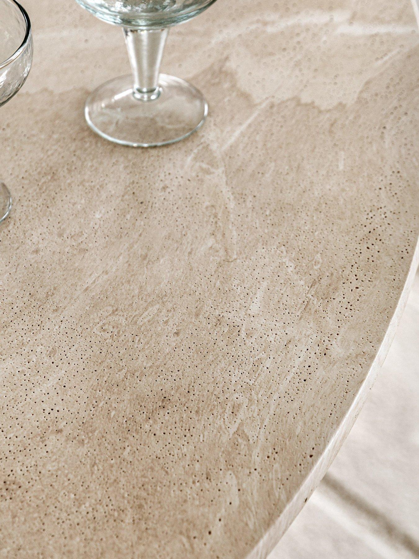 Image 4 of 6 of Gallery Direct Celine Dining Table - Travertine