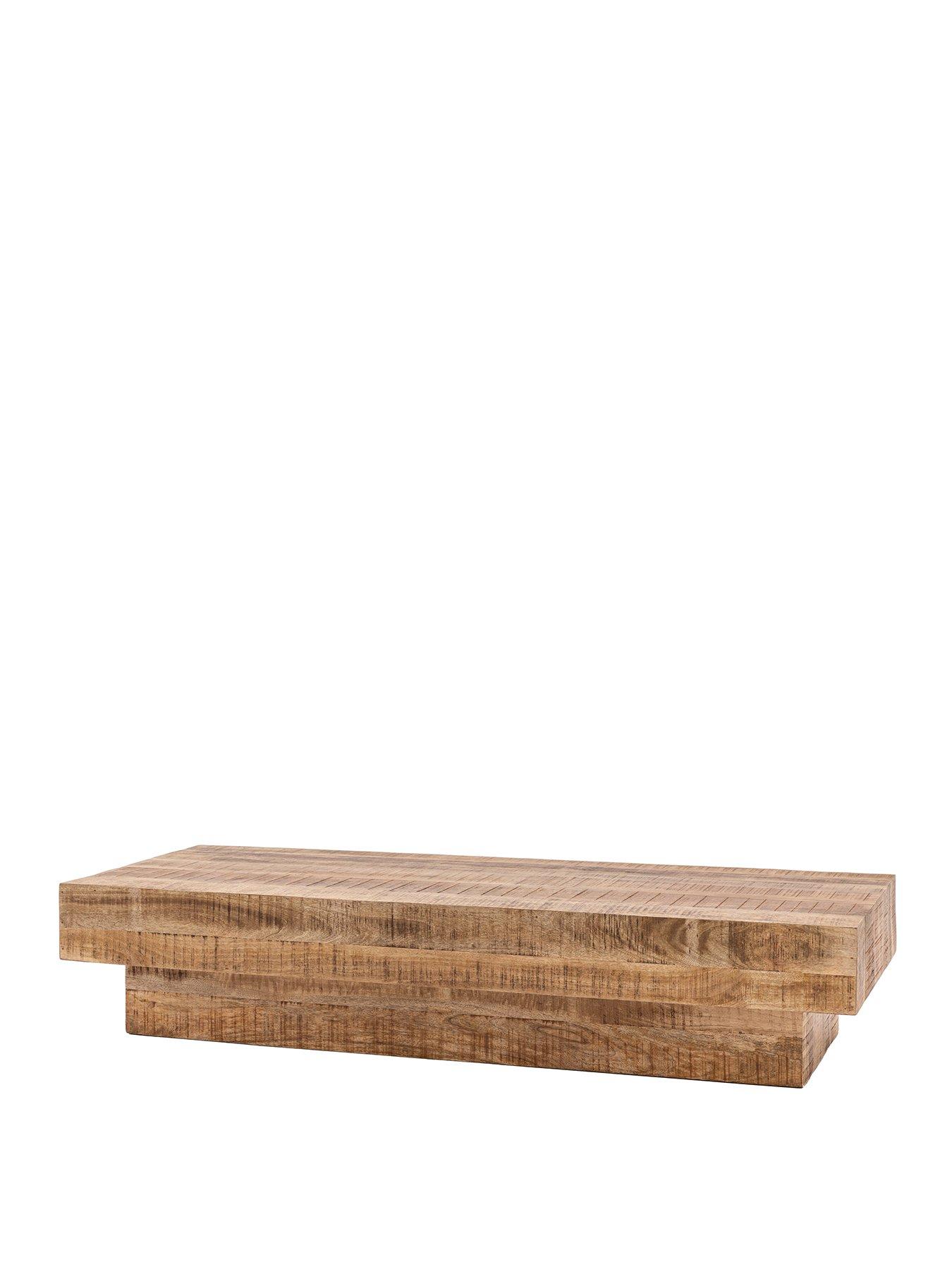 Image 3 of 6 of Gallery Lina Ready Assembled Mango Wood Coffee Table - Natural