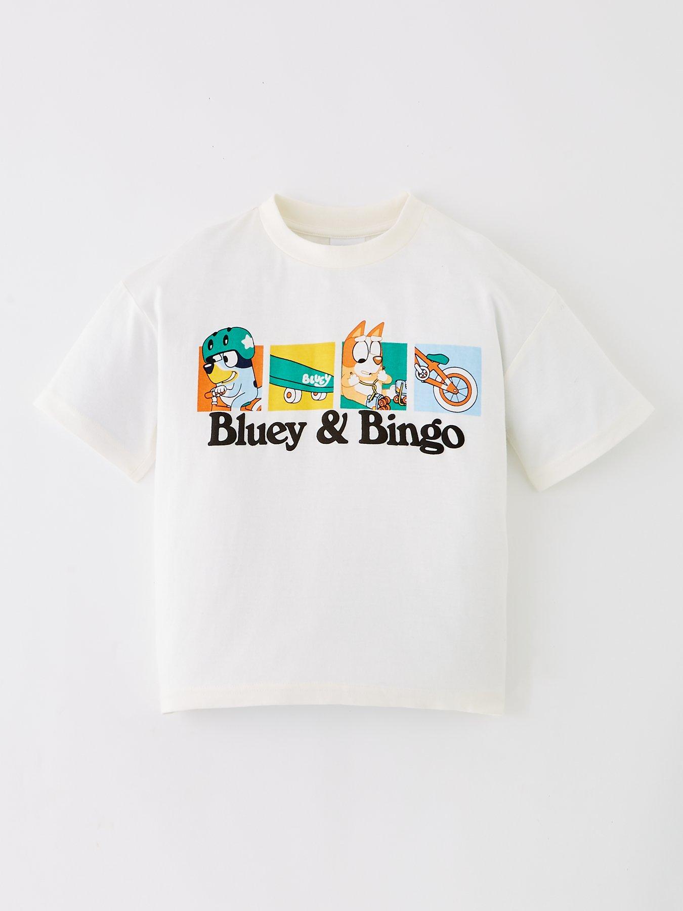 Bluey Back Print T-Shirt - Blue