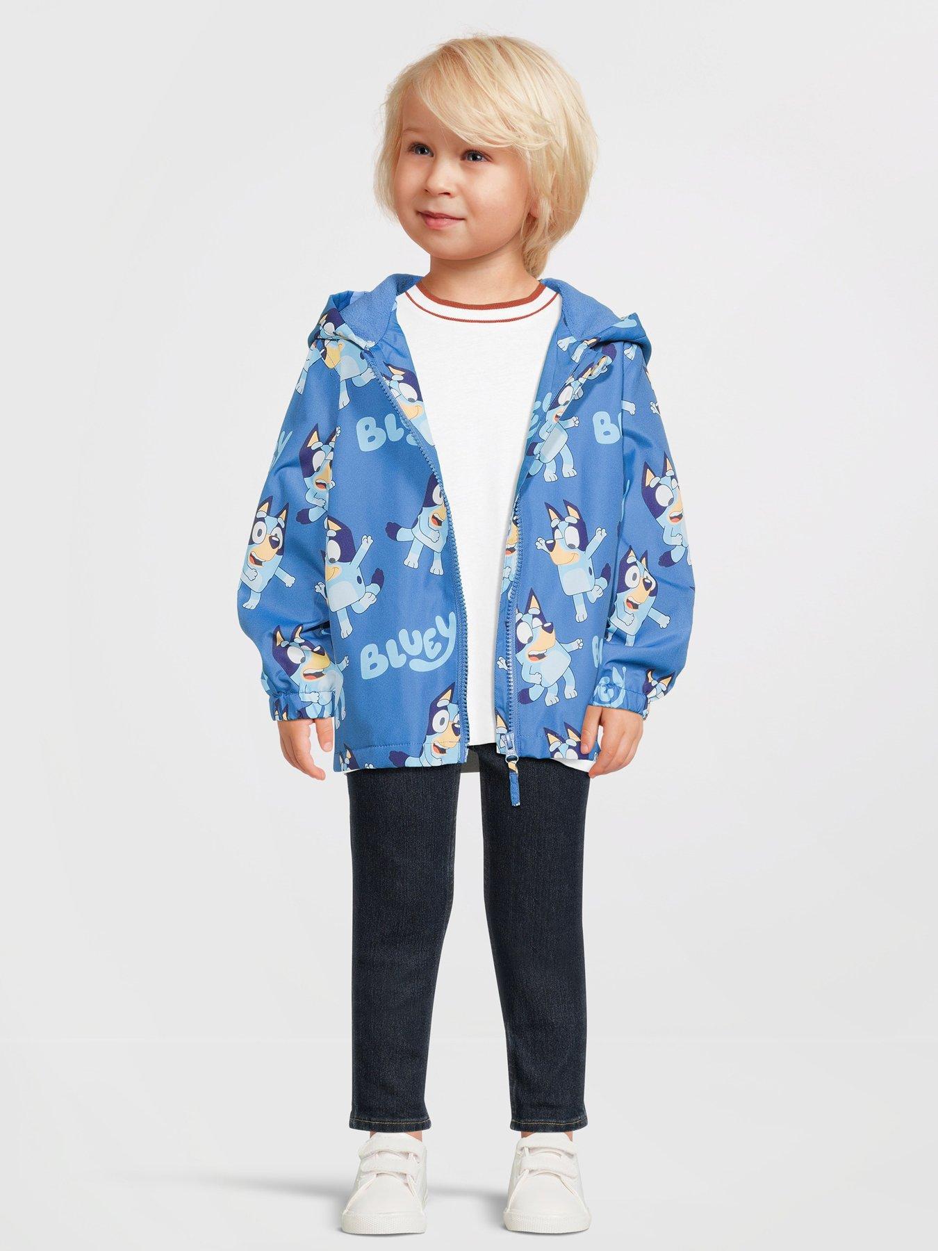 Image 3 of 6 of Bluey Fleece Lined Rain Mac - Blue