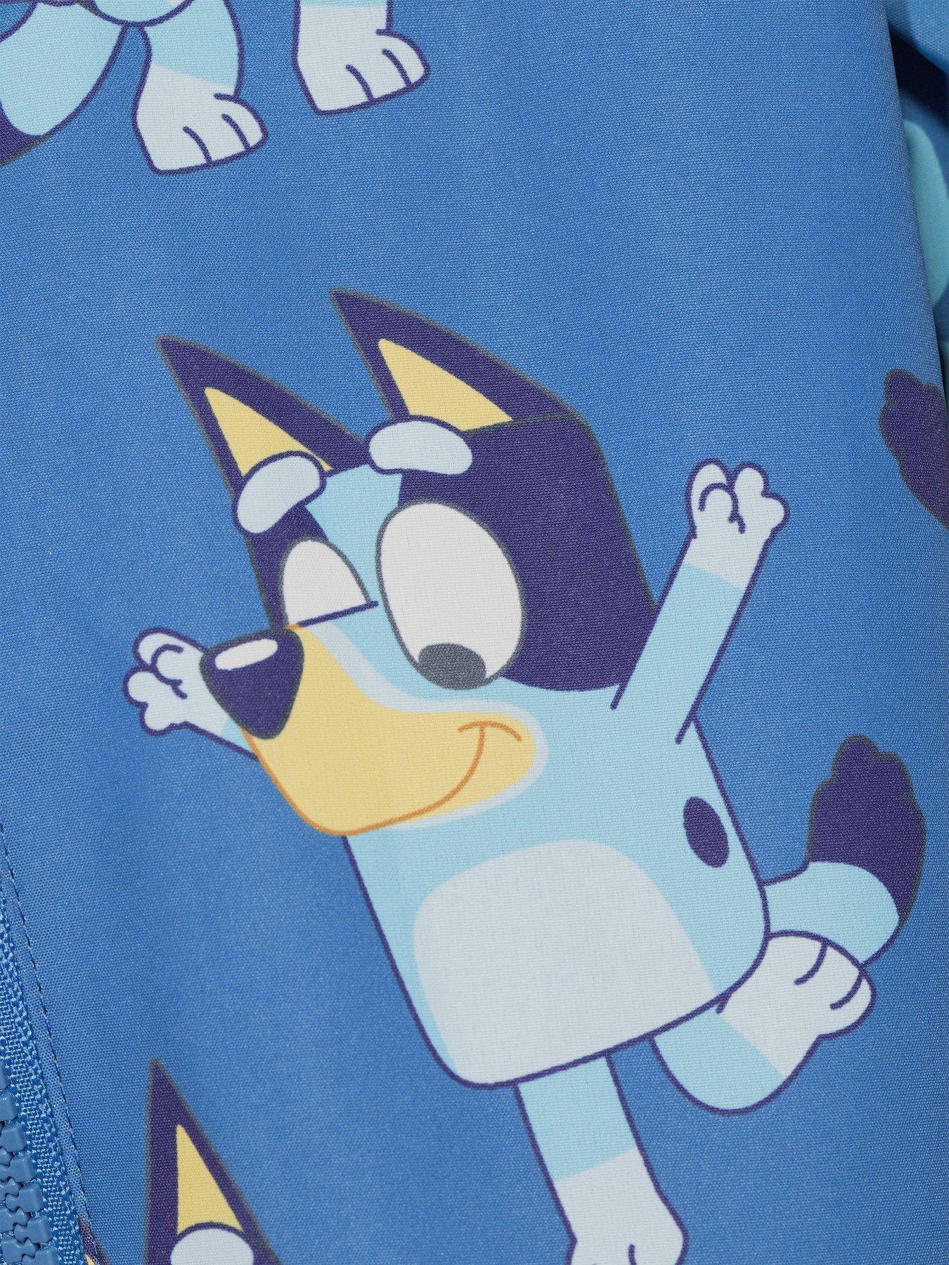 Image 5 of 6 of Bluey Fleece Lined Rain Mac - Blue