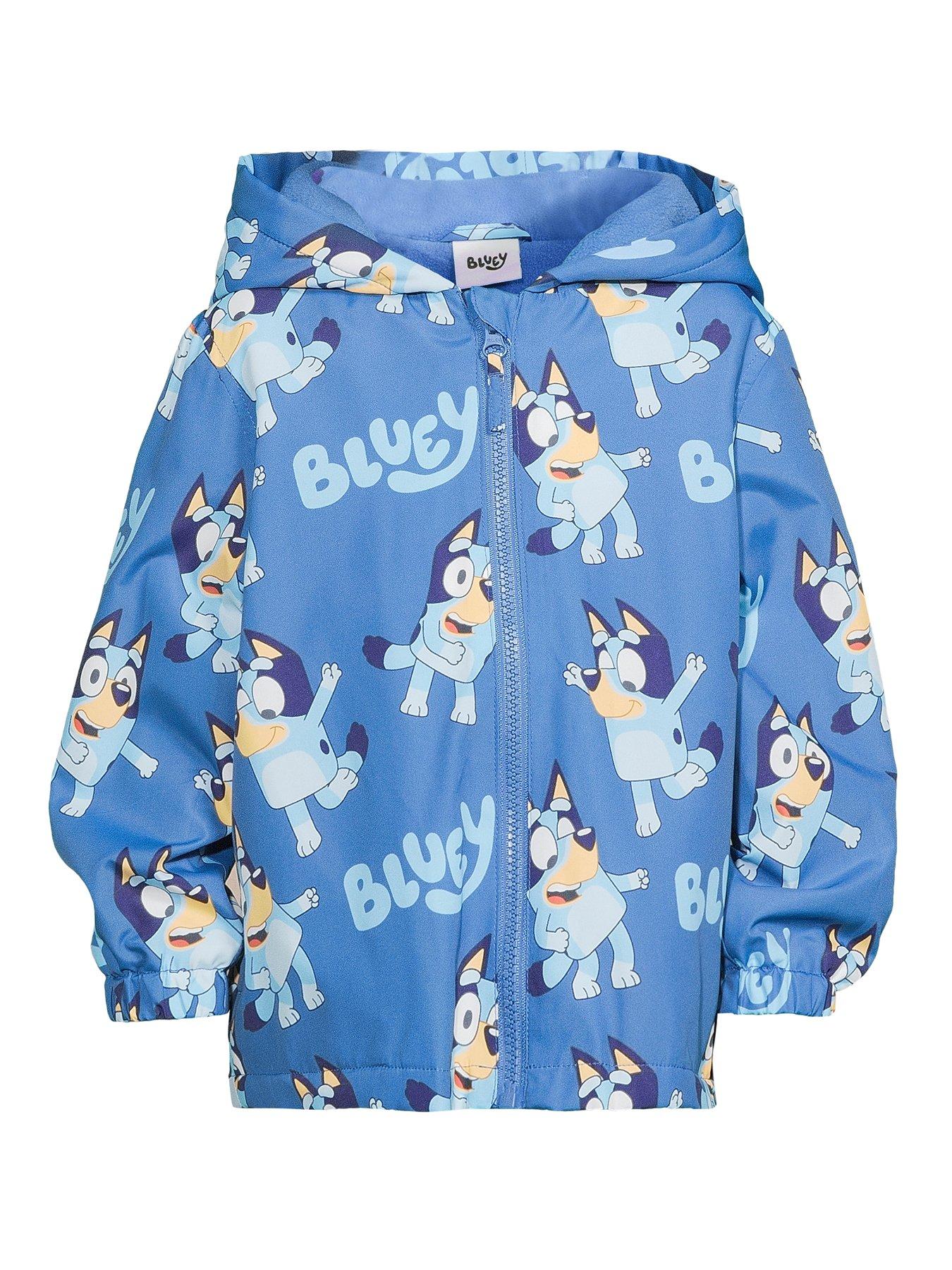 Image 6 of 6 of Bluey Fleece Lined Rain Mac - Blue