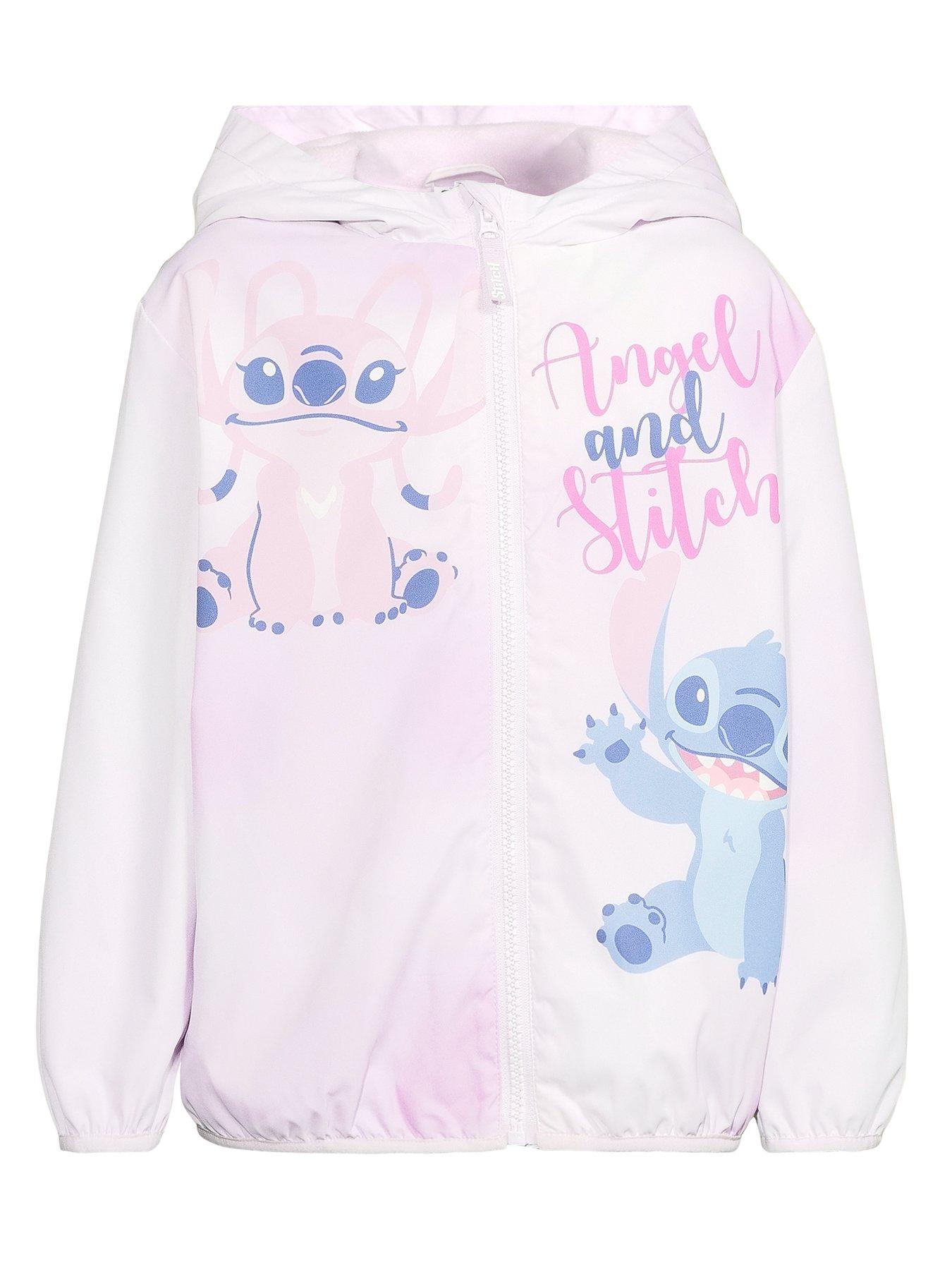 Image 1 of 2 of Disney Lilo & Stitch Lilo &amp; Stitch Fleece Lined Rain Mac - Pink -&nbsp;Pink