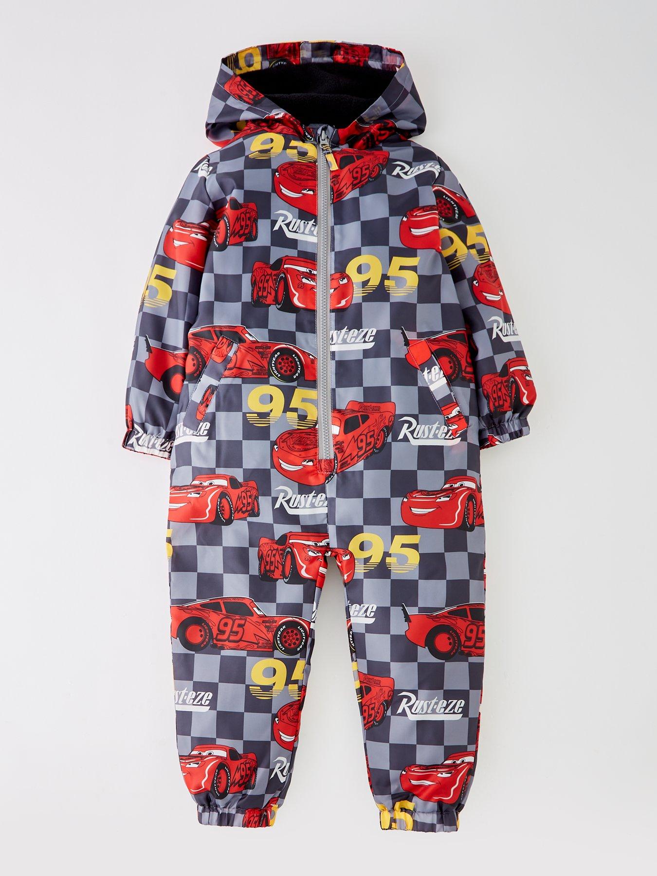 Disney Cars Disney Cars Lightning Mcqueen Fleece Lined Puddlesuit - Multi