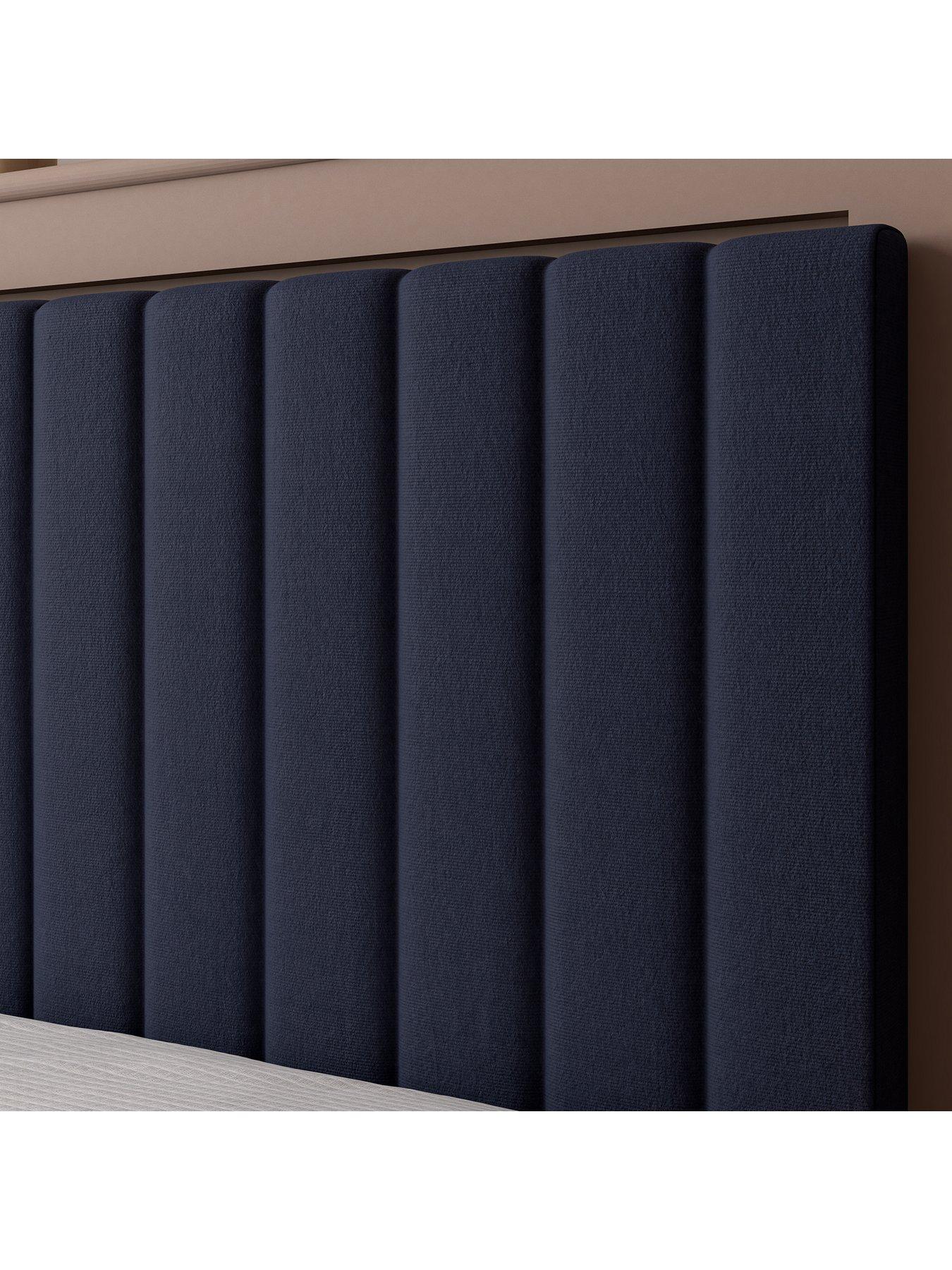 xr-living-maisie-upholstered-velvet-ottoman-tv-bed-with-under-frame-led-lights-navyback