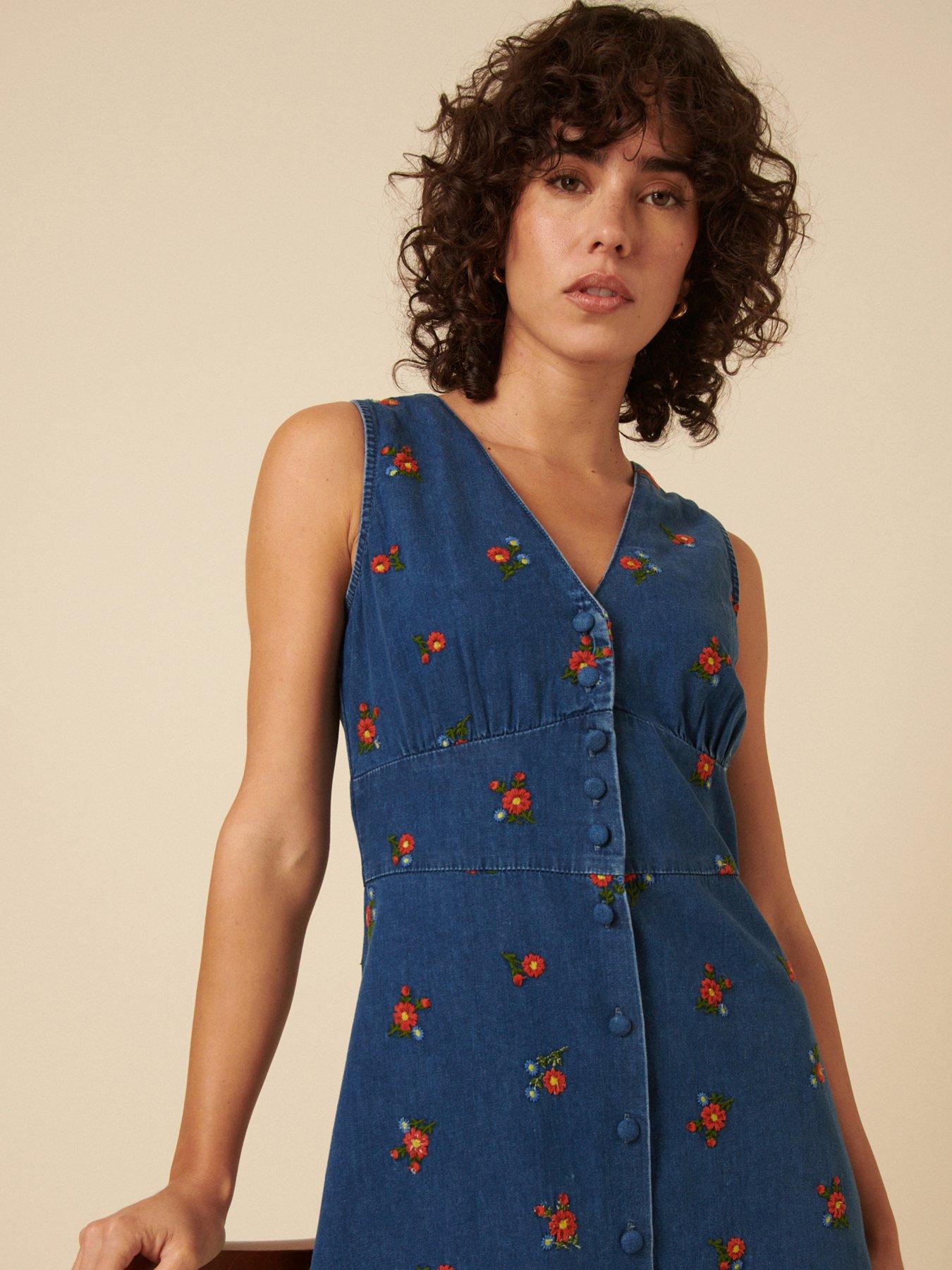 nobodys-child-embroidered-midi-dress-blueback